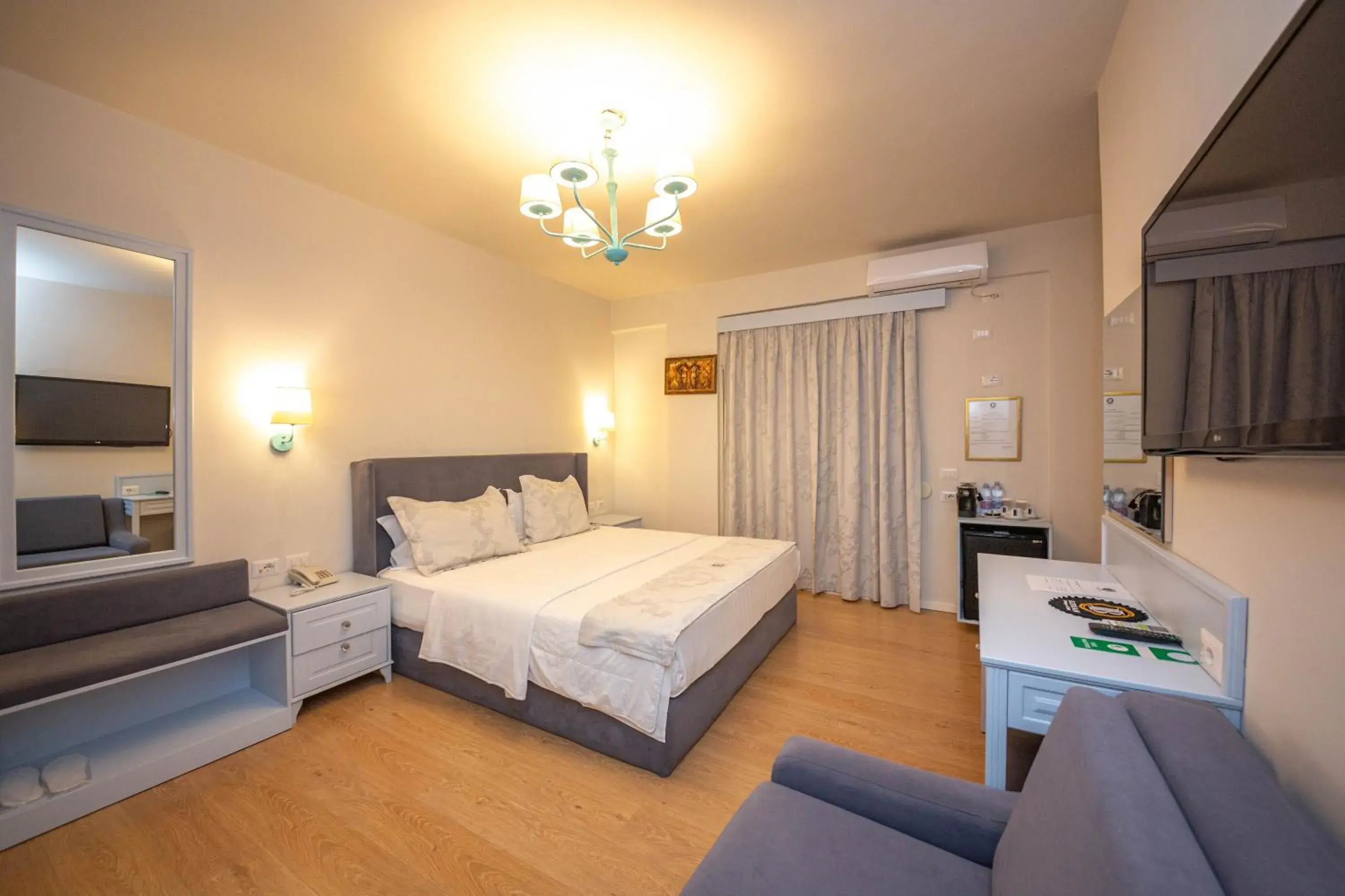 Deluxe Double Room with Balcony Partial Sea View in Illyrian Boutique Hotel Deluxe Double Room with Balcony Partial Sea View in Illyrian Boutique Hotel