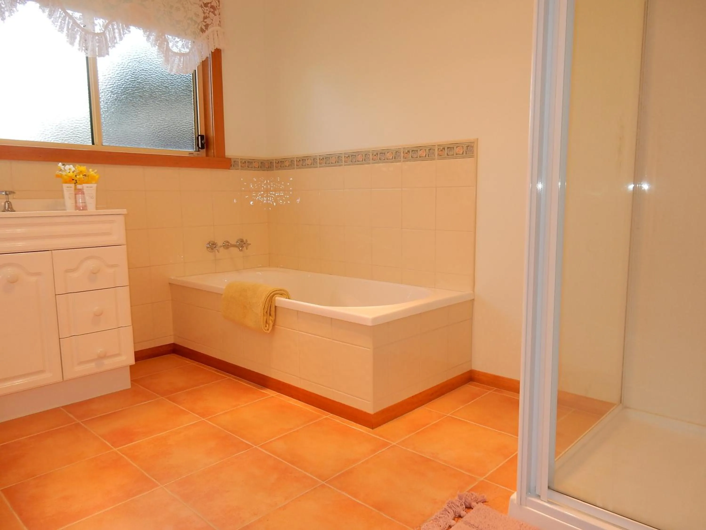 Bathroom in Holiday home by the beach in St Helens
