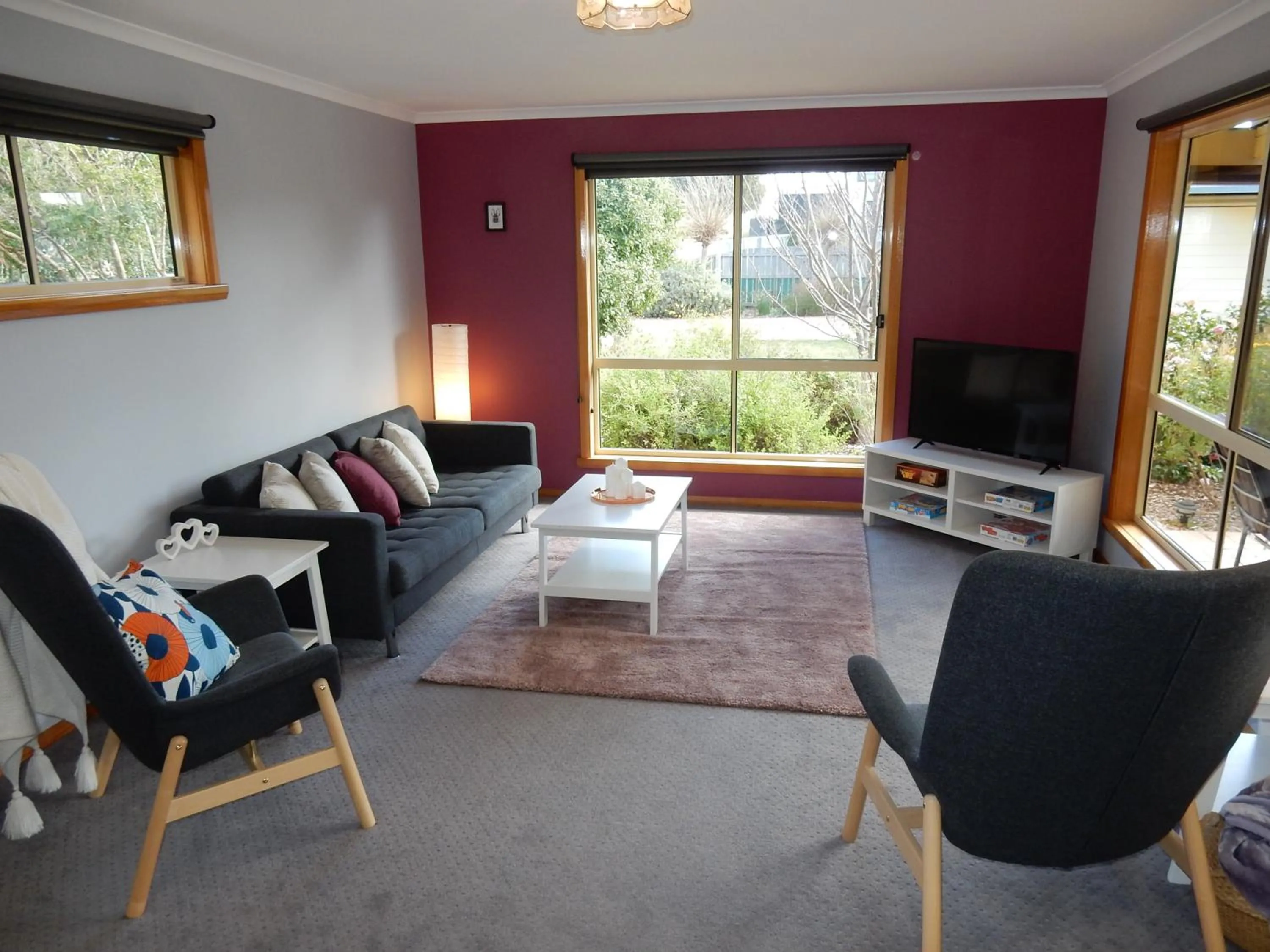 Living room in Holiday home by the beach in St Helens