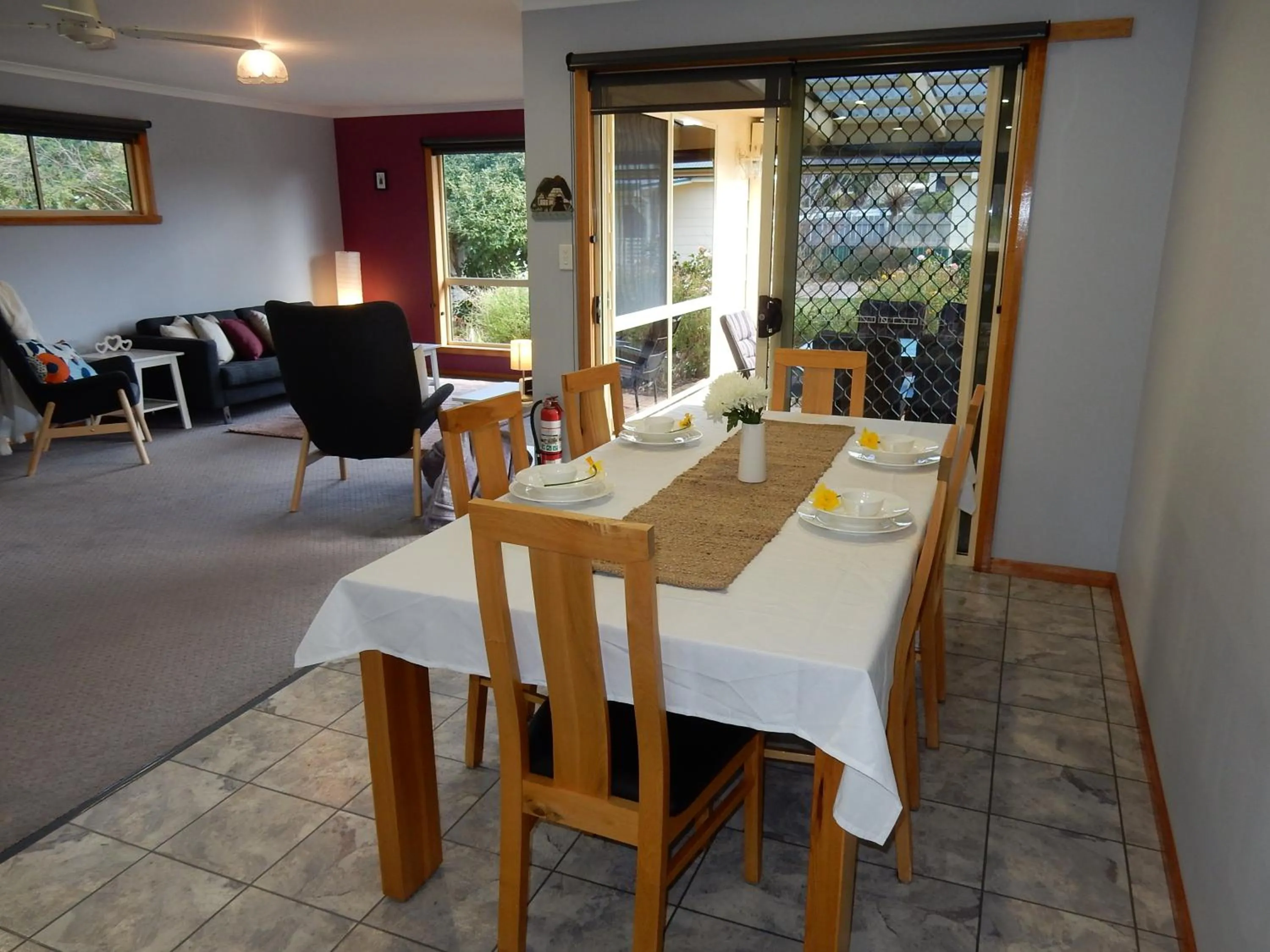 Dining area in Holiday home by the beach in St Helens