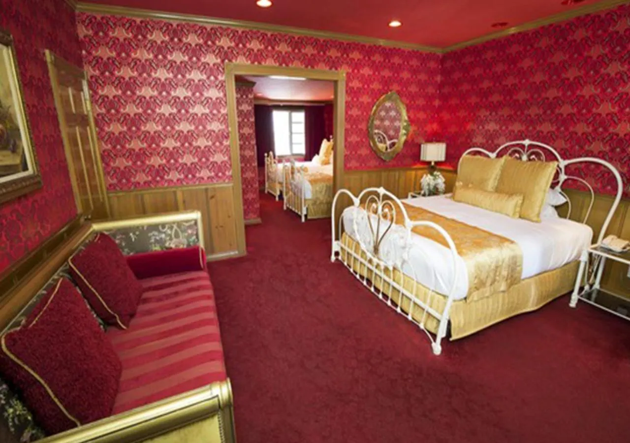 Bed in Madonna Inn