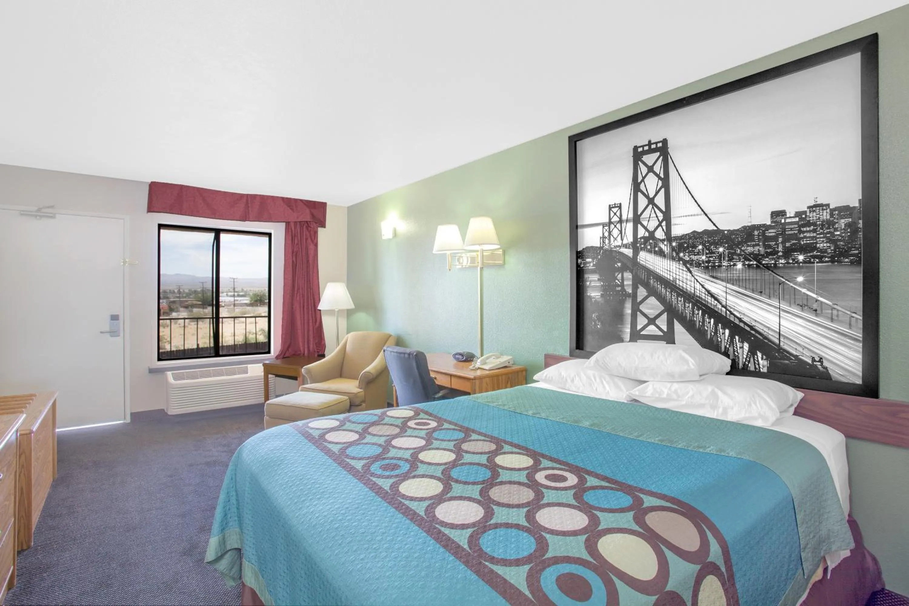 Bedroom, Bed in Super 8 by Wyndham Barstow