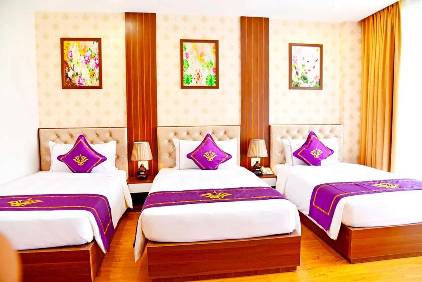 Bed in Con Khuong Resort Can Tho