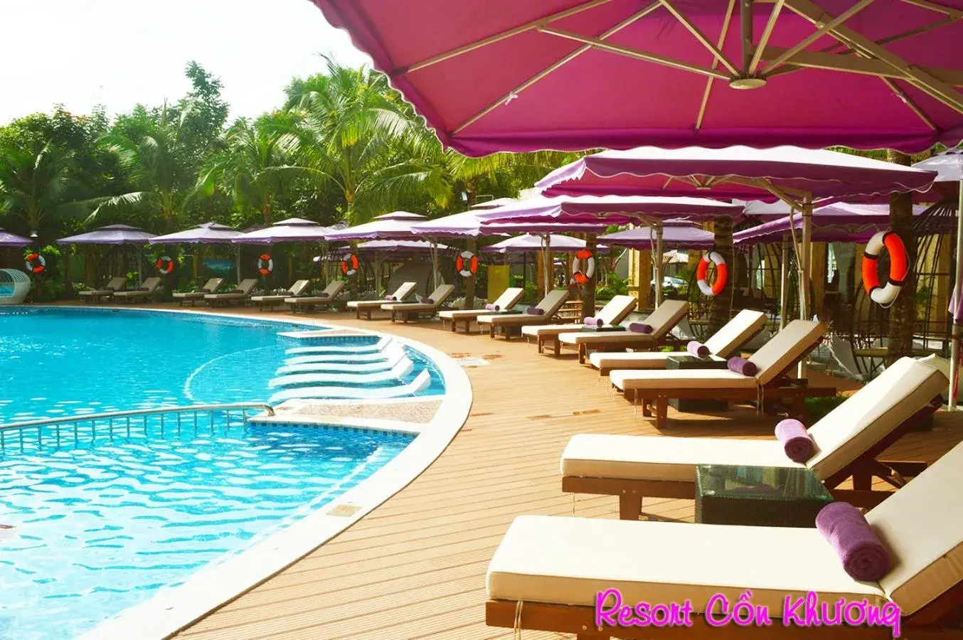Swimming pool in Con Khuong Resort Can Tho Swimming pool in Con Khuong Resort Can Tho