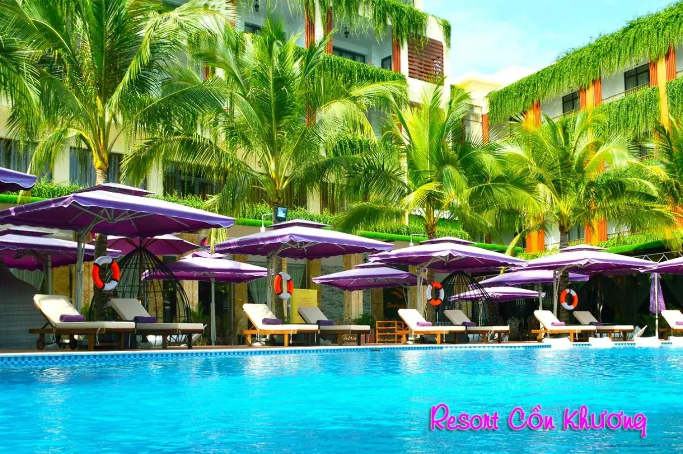 Swimming pool in Con Khuong Resort Can Tho Swimming pool in Con Khuong Resort Can Tho