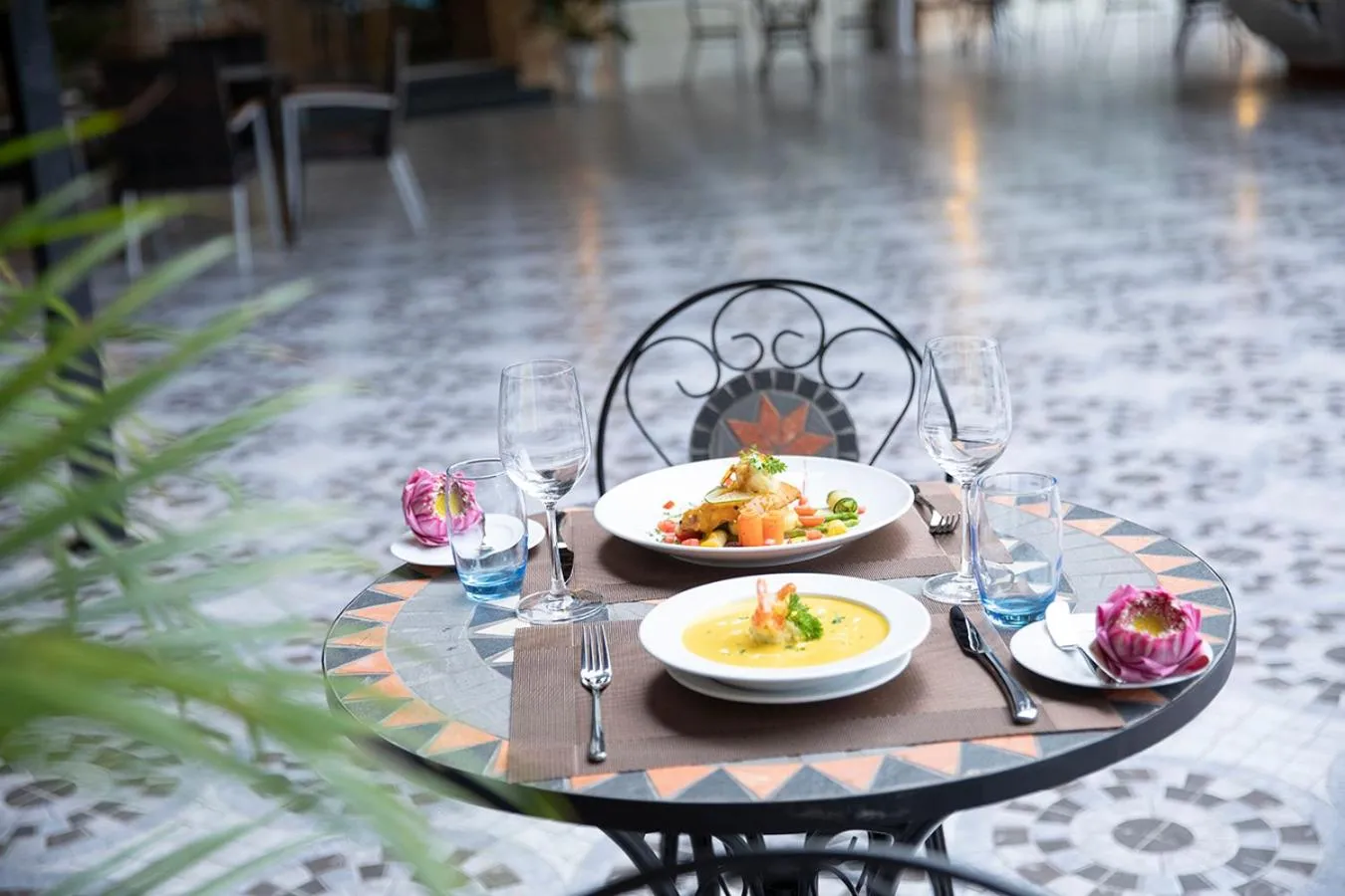 Buffet breakfast in Con Khuong Resort Can Tho