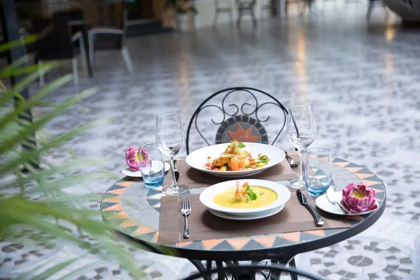 Buffet breakfast in Con Khuong Resort Can Tho Buffet breakfast in Con Khuong Resort Can Tho
