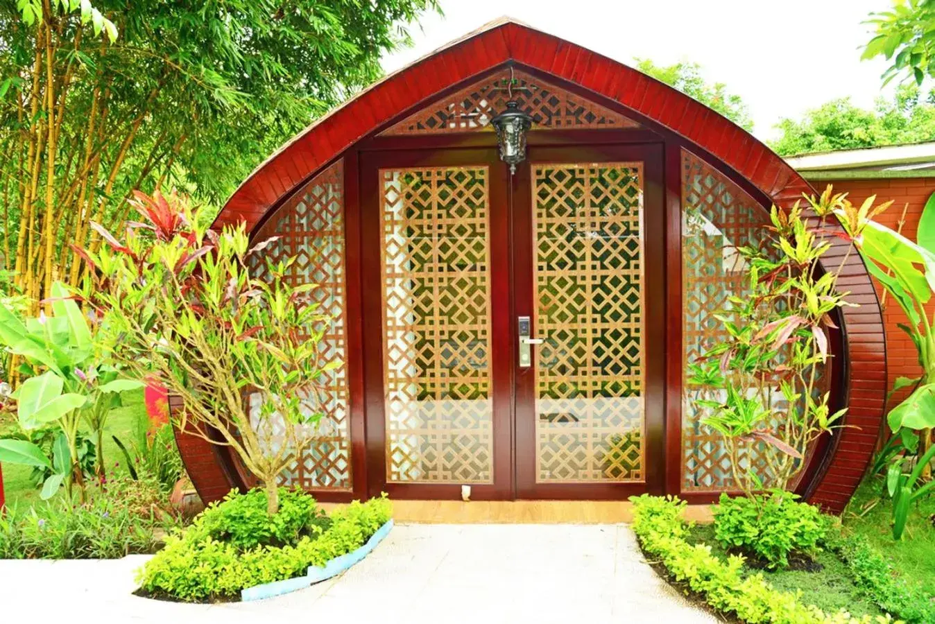 Facade/entrance in Con Khuong Resort Can Tho Facade/entrance in Con Khuong Resort Can Tho