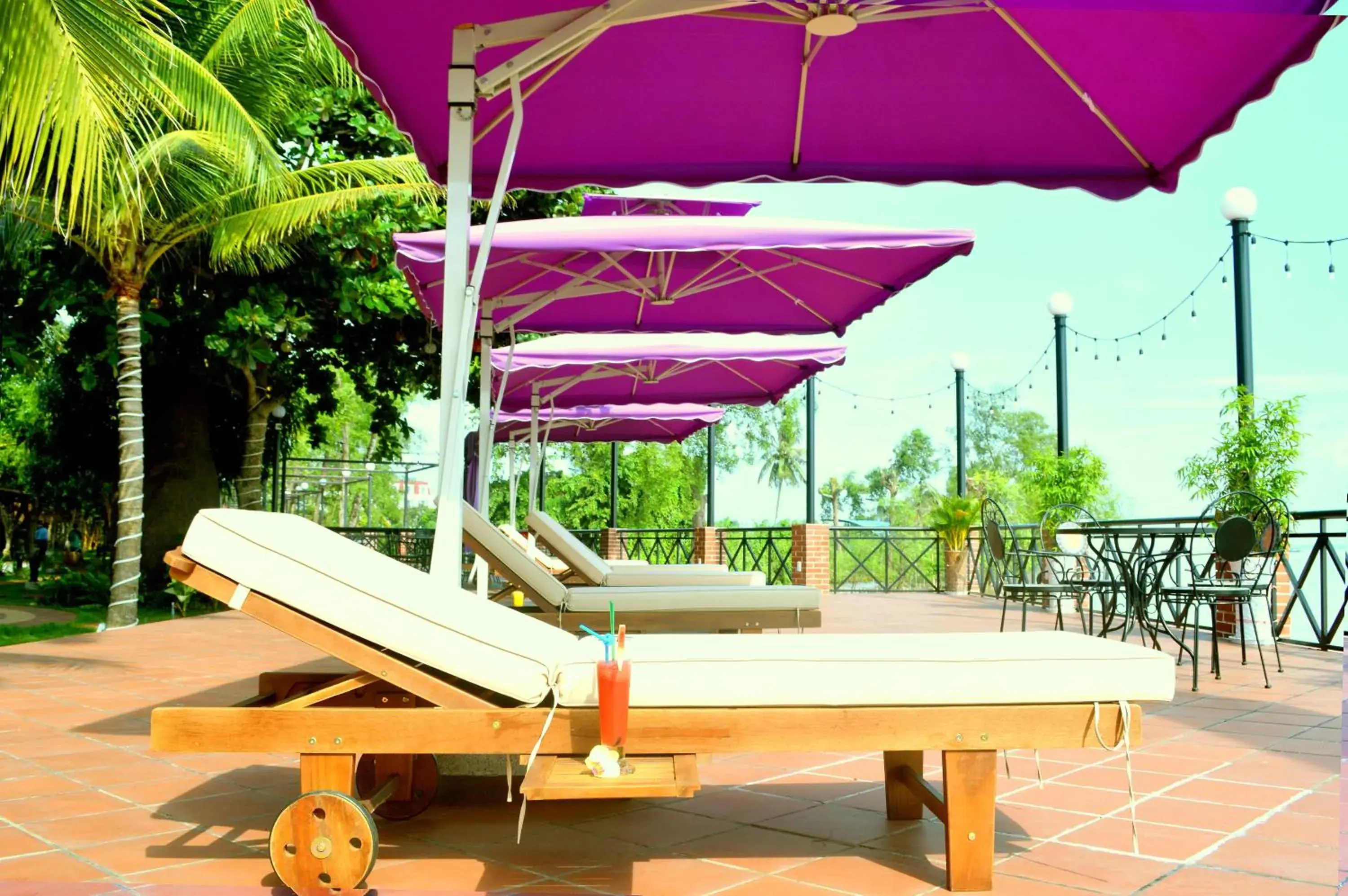 River view in Con Khuong Resort Can Tho River view in Con Khuong Resort Can Tho