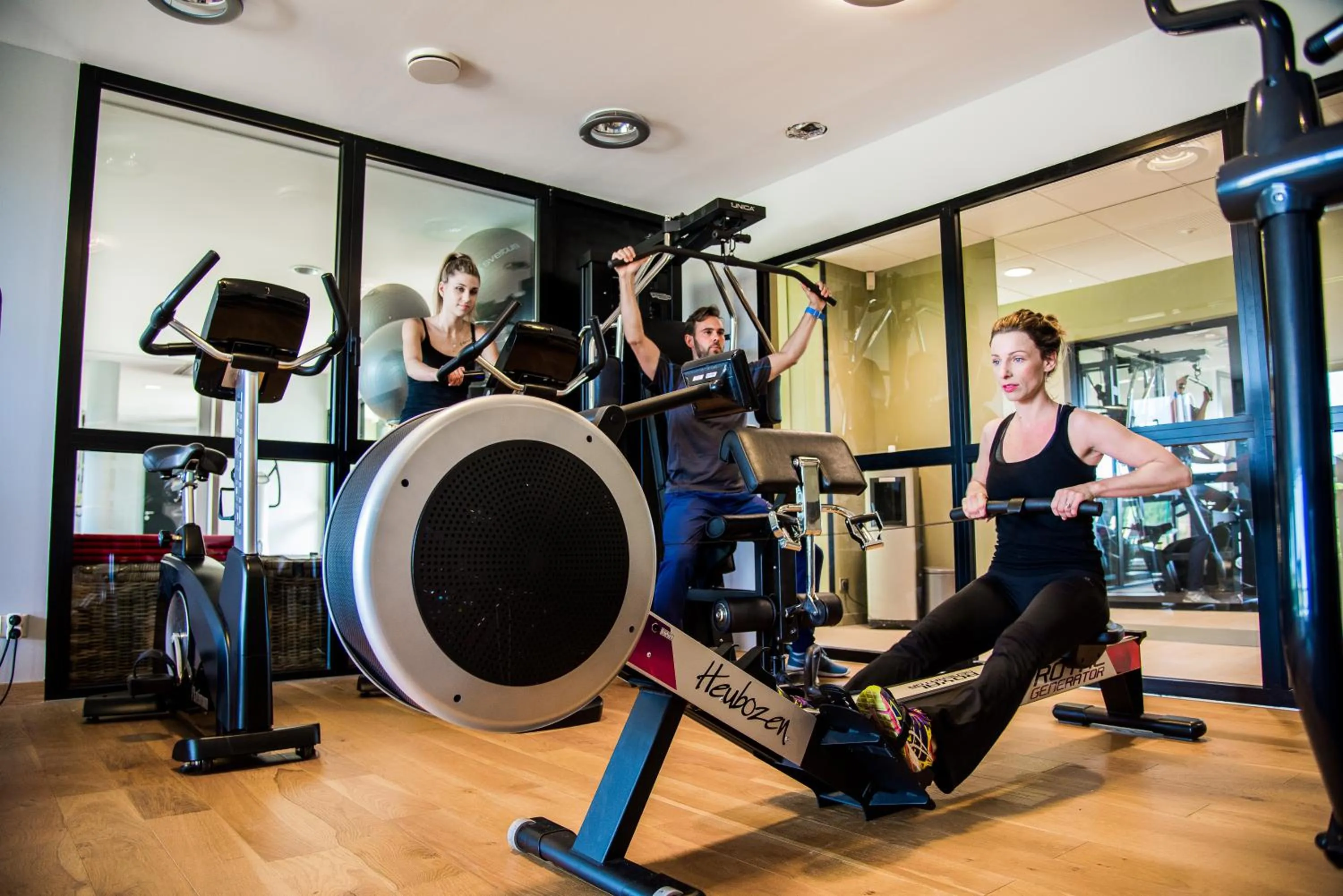 Fitness centre/facilities in Domaine la Charpinière, The Originals Collection