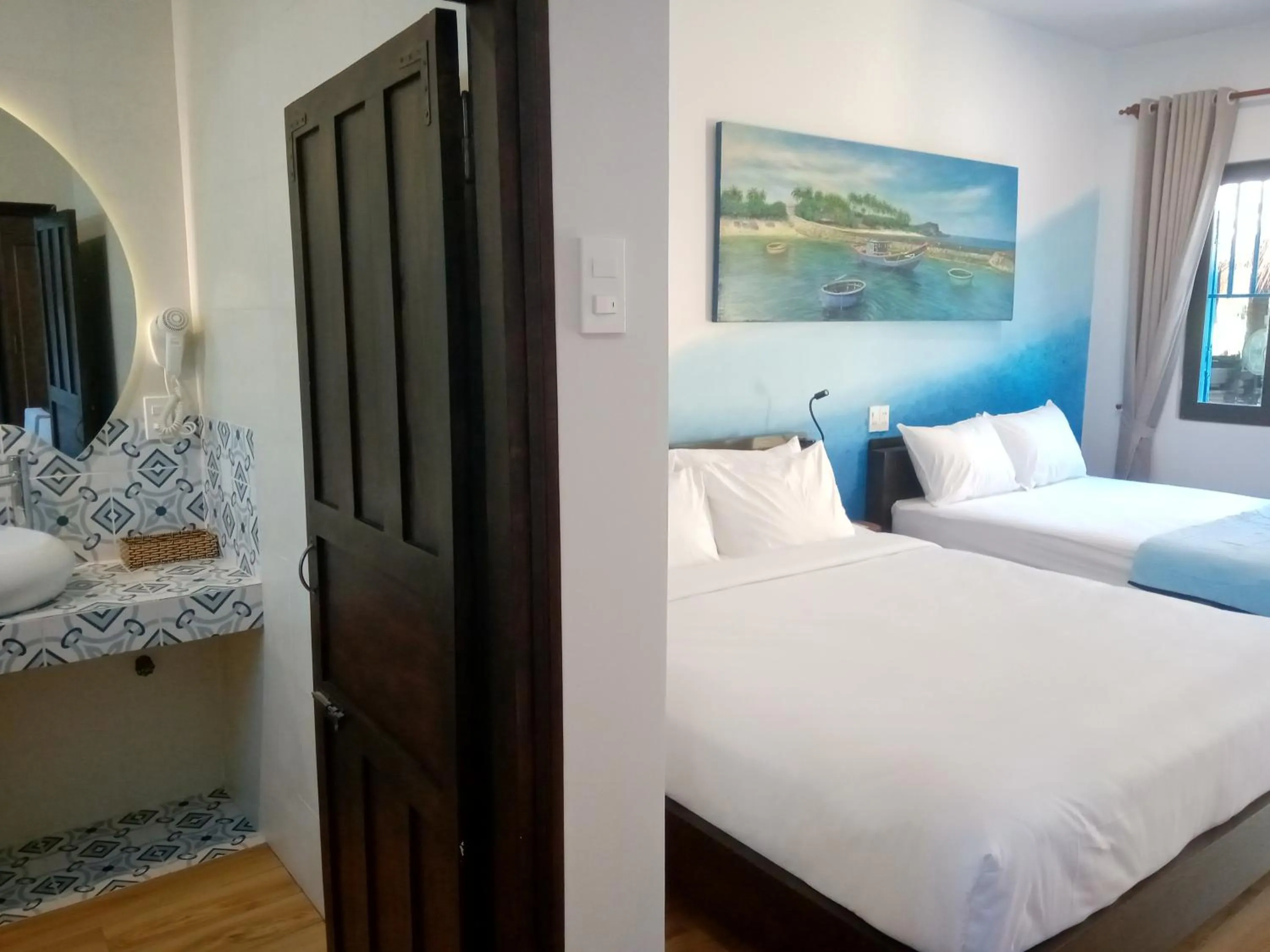 Bed in MiNhon Hotel Muine