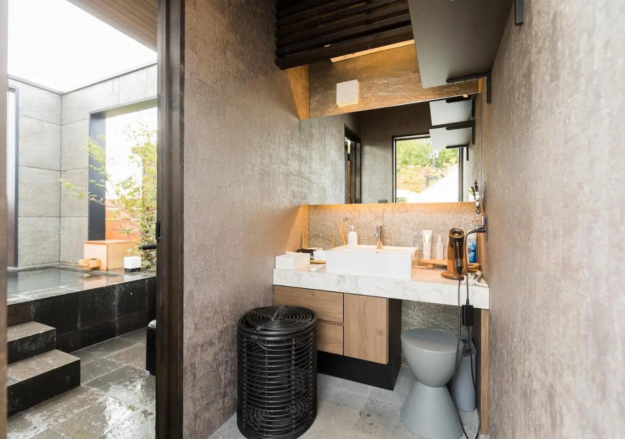 Bathroom in Yufuin Glamping COMOREBI