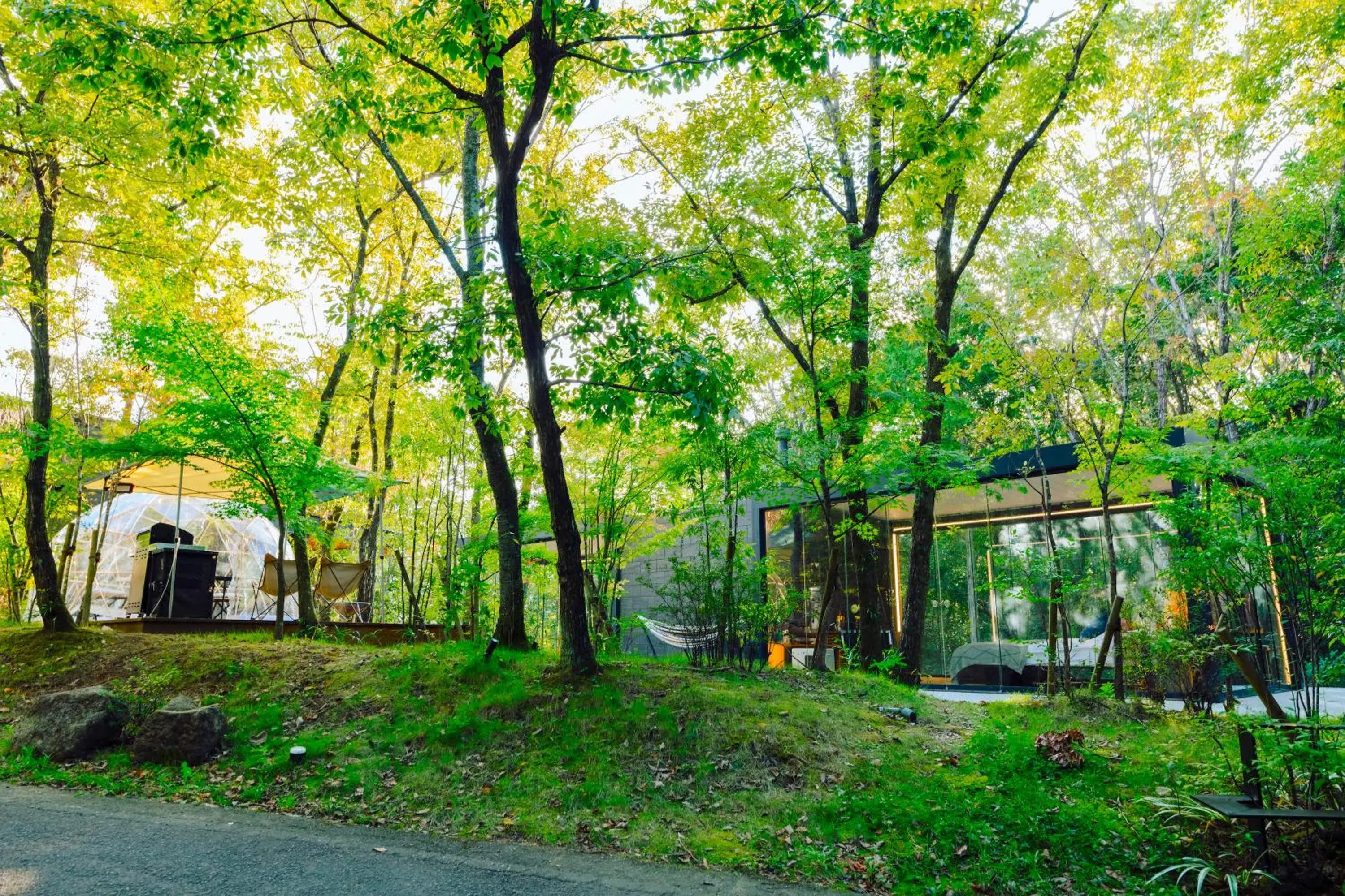 Property building in Yufuin Glamping COMOREBI Property building in Yufuin Glamping COMOREBI