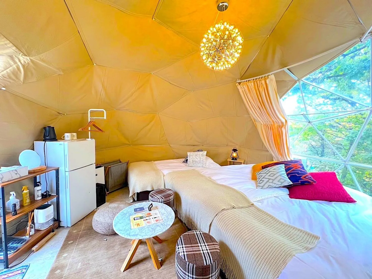 Photo of the whole room, Bed in Yufuin Glamping COMOREBI