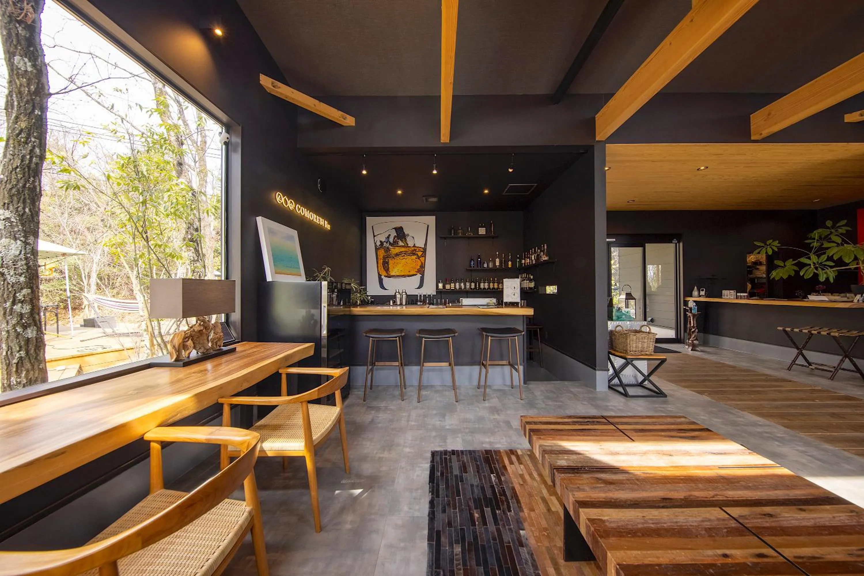 Lobby or reception in Yufuin Glamping COMOREBI