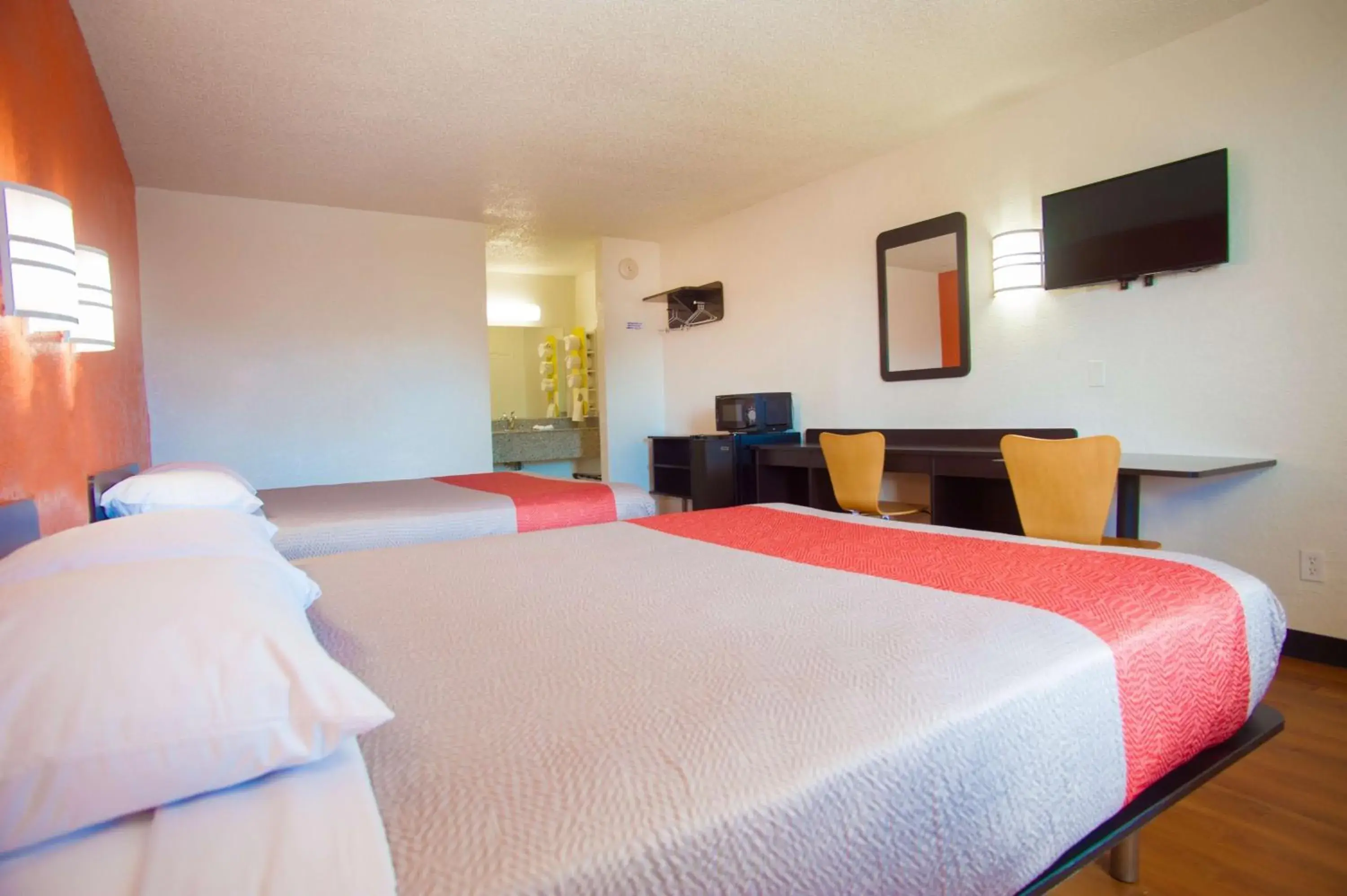 Queen Room with Two Queen Beds - Disability Access - Non-Smoking in Motel 6-Corsicana, TX Queen Room with Two Queen Beds - Disability Access - Non-Smoking in Motel 6-Corsicana, TX
