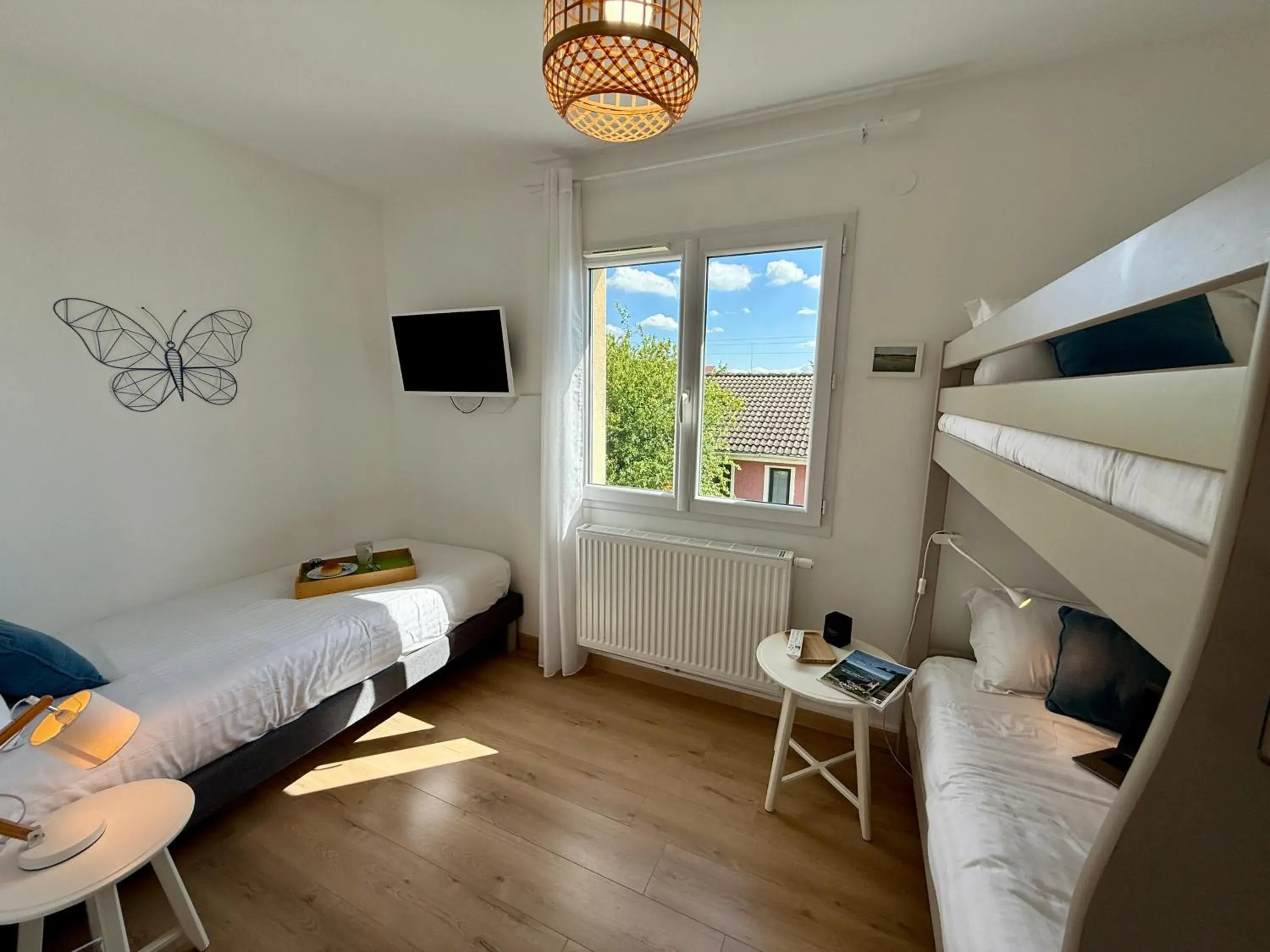Comfort Triple Room with Shower - single occupancy in Chambres d'hôtes Grange Debout Comfort Triple Room with Shower - single occupancy in Chambres d'hôtes Grange Debout
