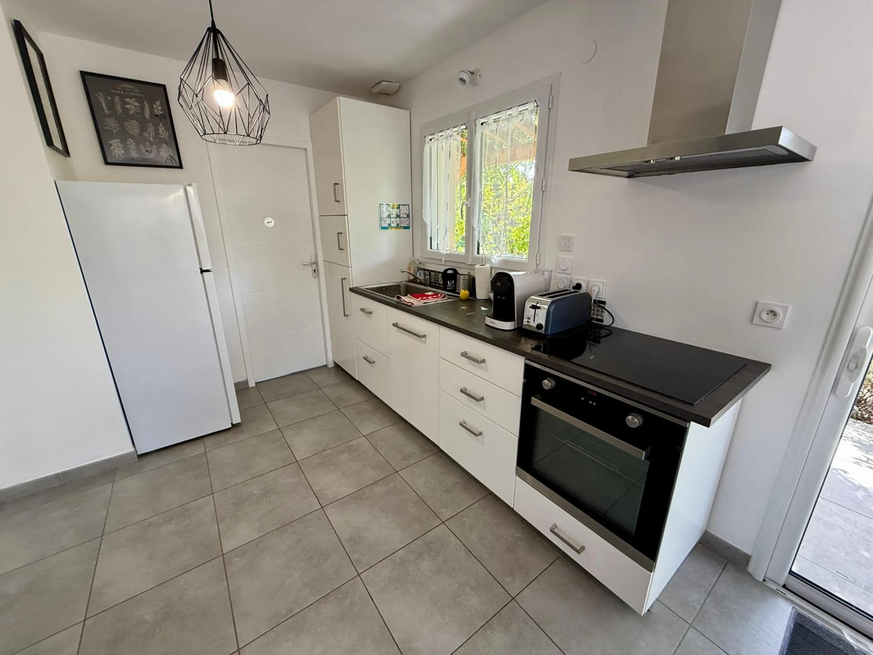 Communal kitchen in Chambres d'hôtes Grange Debout