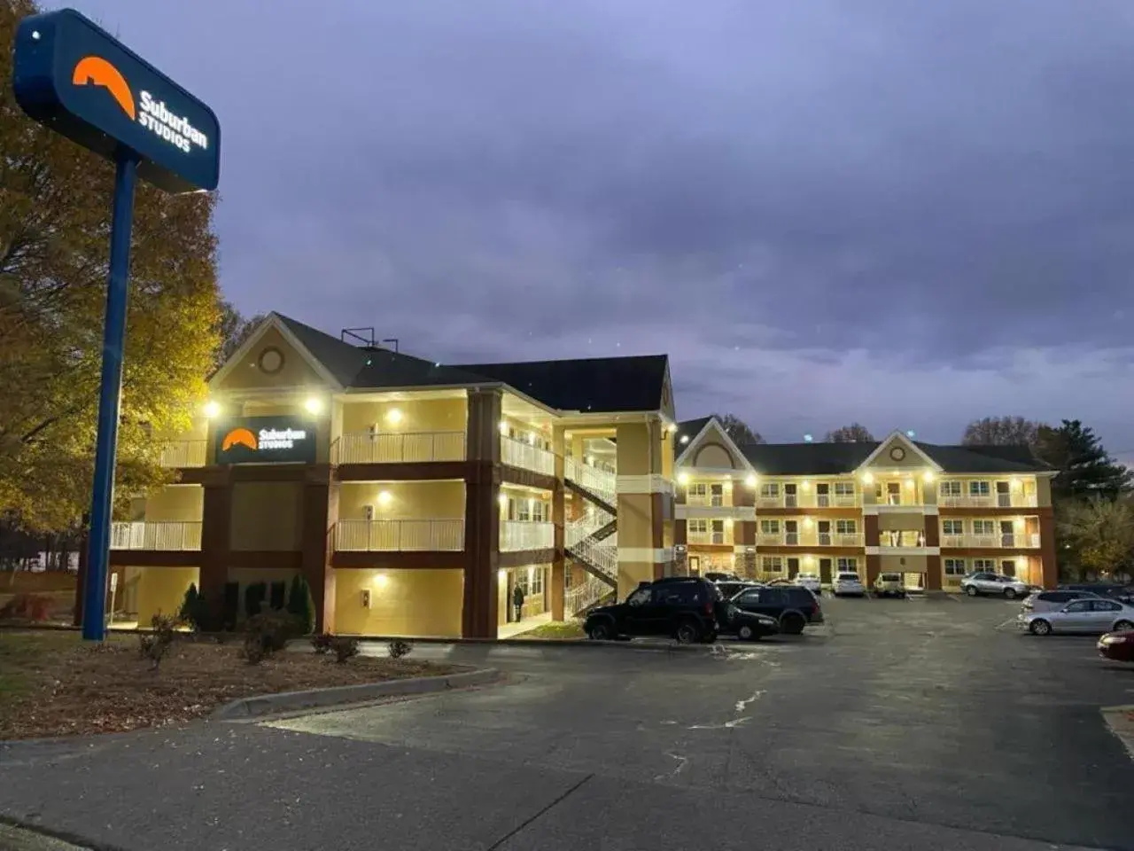 Property building in Suburban Studios Winston-Salem near Hanes Mall Property building in Suburban Studios Winston-Salem near Hanes Mall