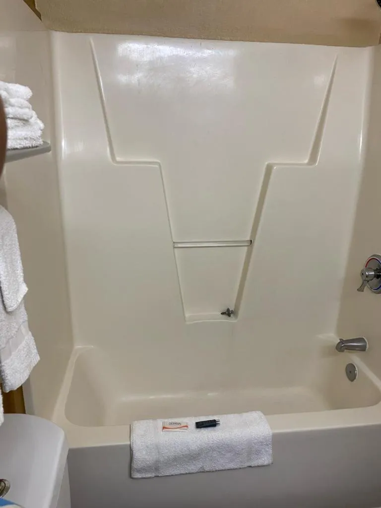 Shower in Suburban Studios Winston-Salem near Hanes Mall