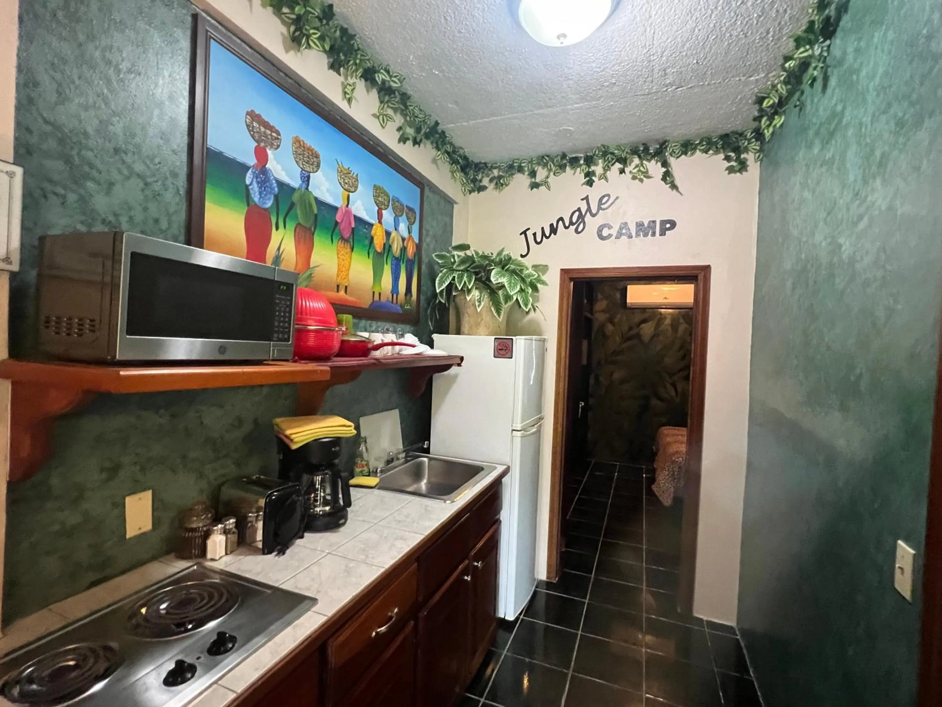 Kitchen or kitchenette in Belize Budget Suites