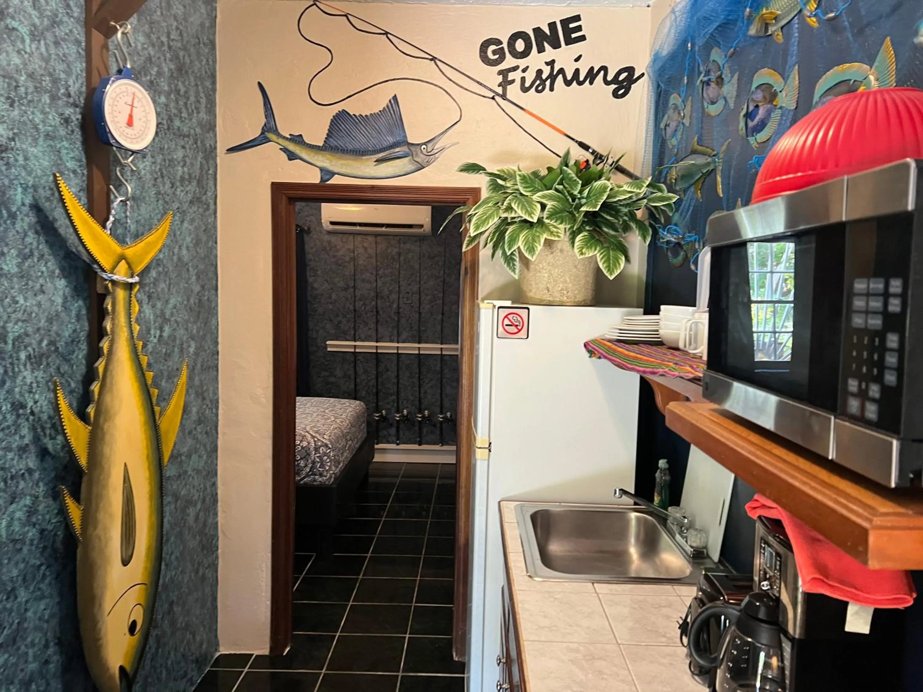 Kitchen or kitchenette in Belize Budget Suites