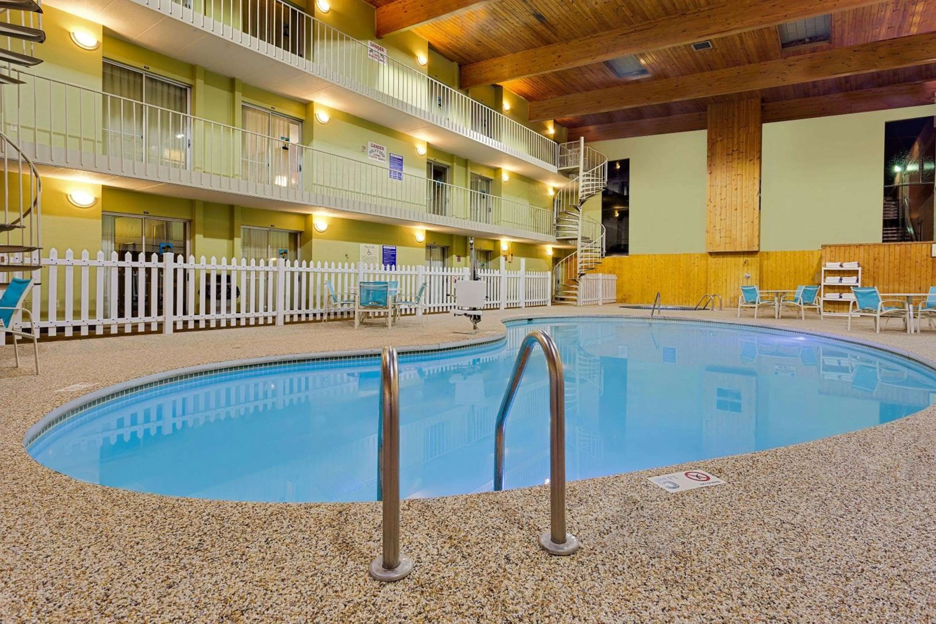 Pool view in Ramada by Wyndham Marquette