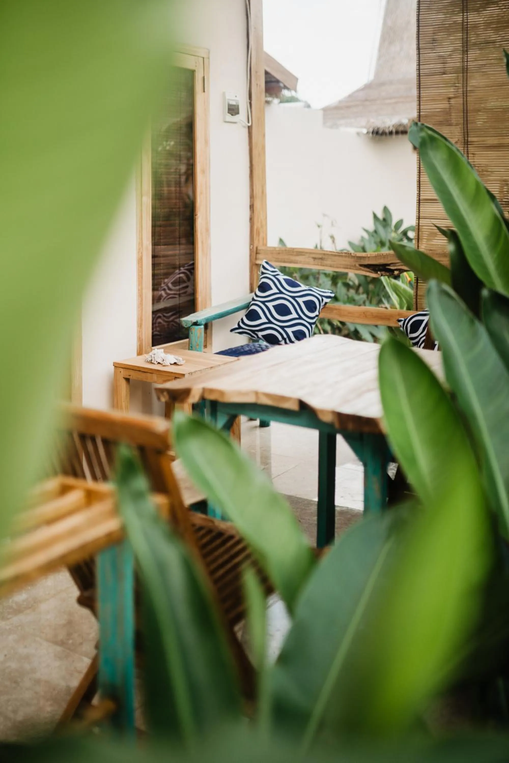 Patio in Kalyssa Beach Bungalows