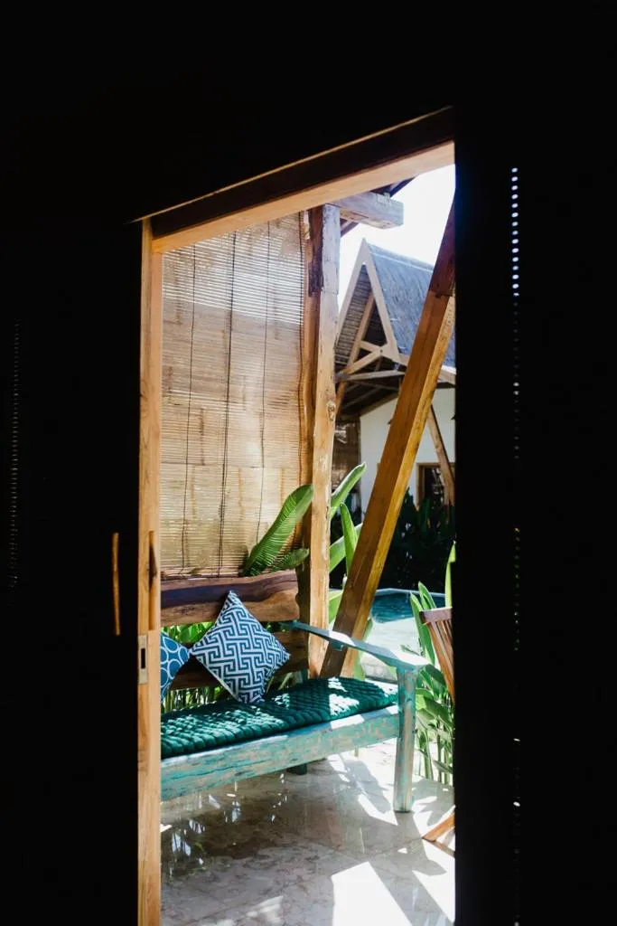 Patio in Kalyssa Beach Bungalows