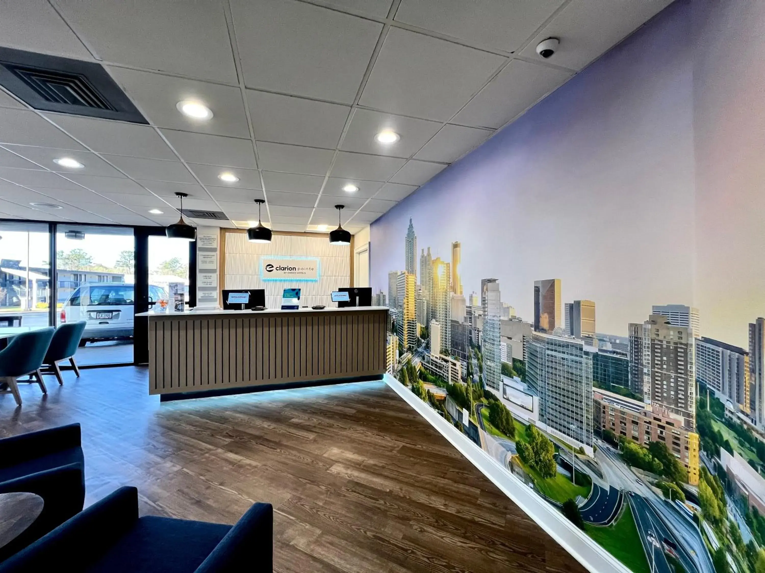 Lobby or reception in Clarion Pointe Morrow - Atlanta South Lobby or reception in Clarion Pointe Morrow - Atlanta South