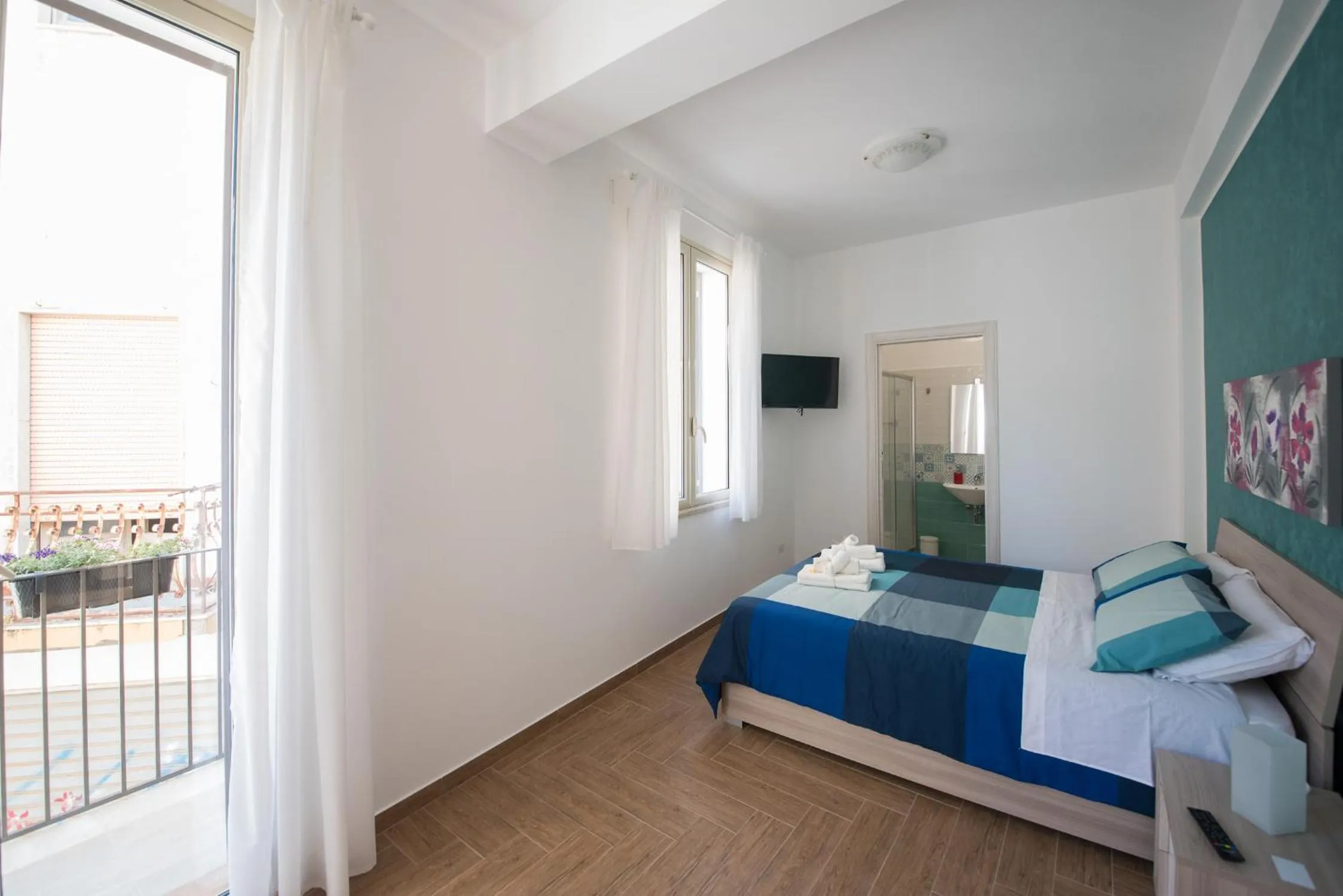 Balcony/Terrace, Bed in B&B San Michele