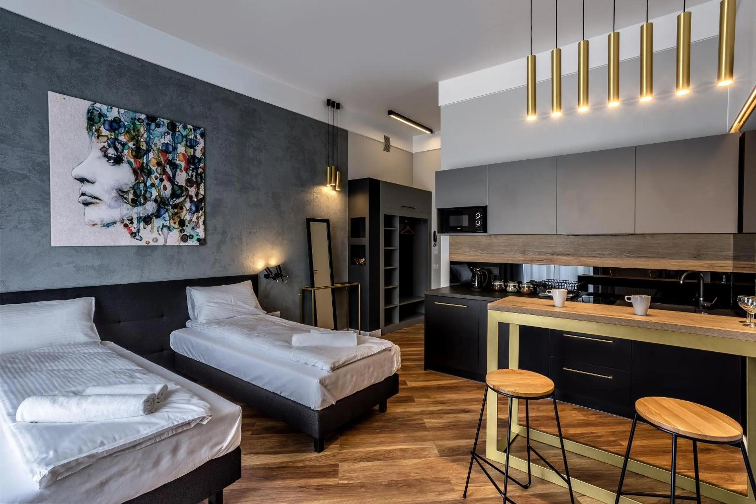 Photo of the whole room, Bed in Apartamenty Nowa Kamienica Częstochowa Centrum Szymanowskiego 22A