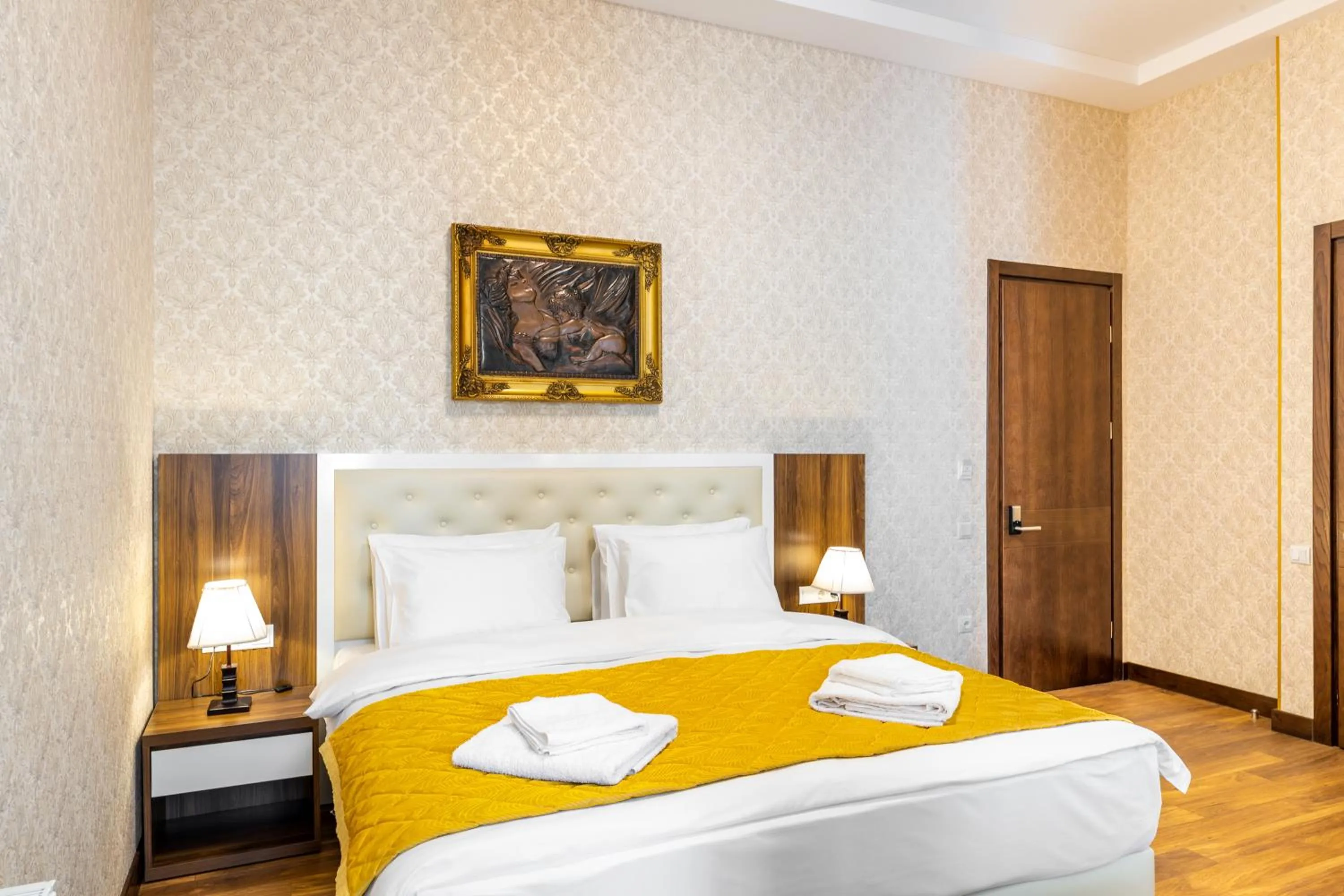 Bed in Ornament Hotel