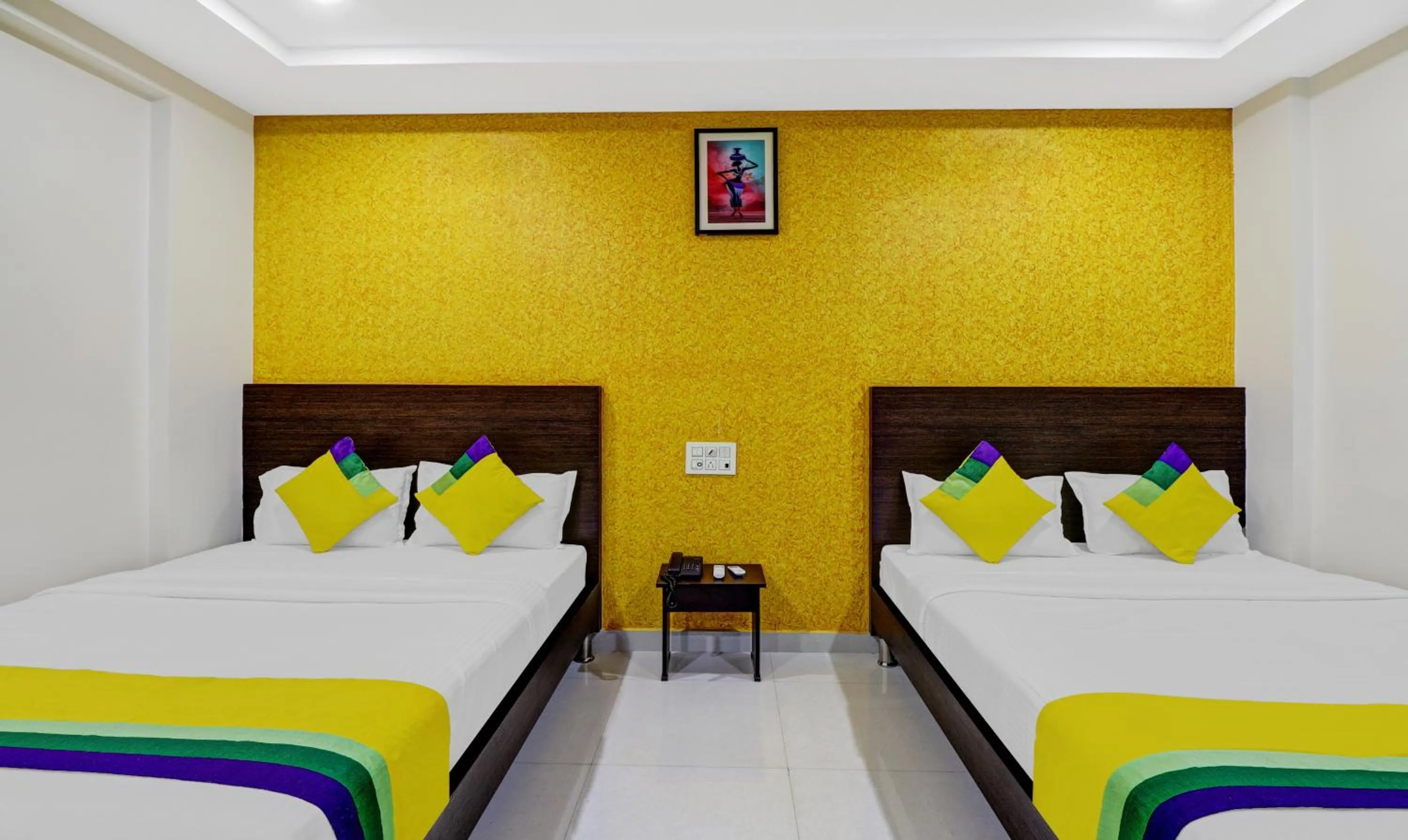 Bedroom in Itsy Hotels Harsha Comforts,600 Mts From Coffee Museum