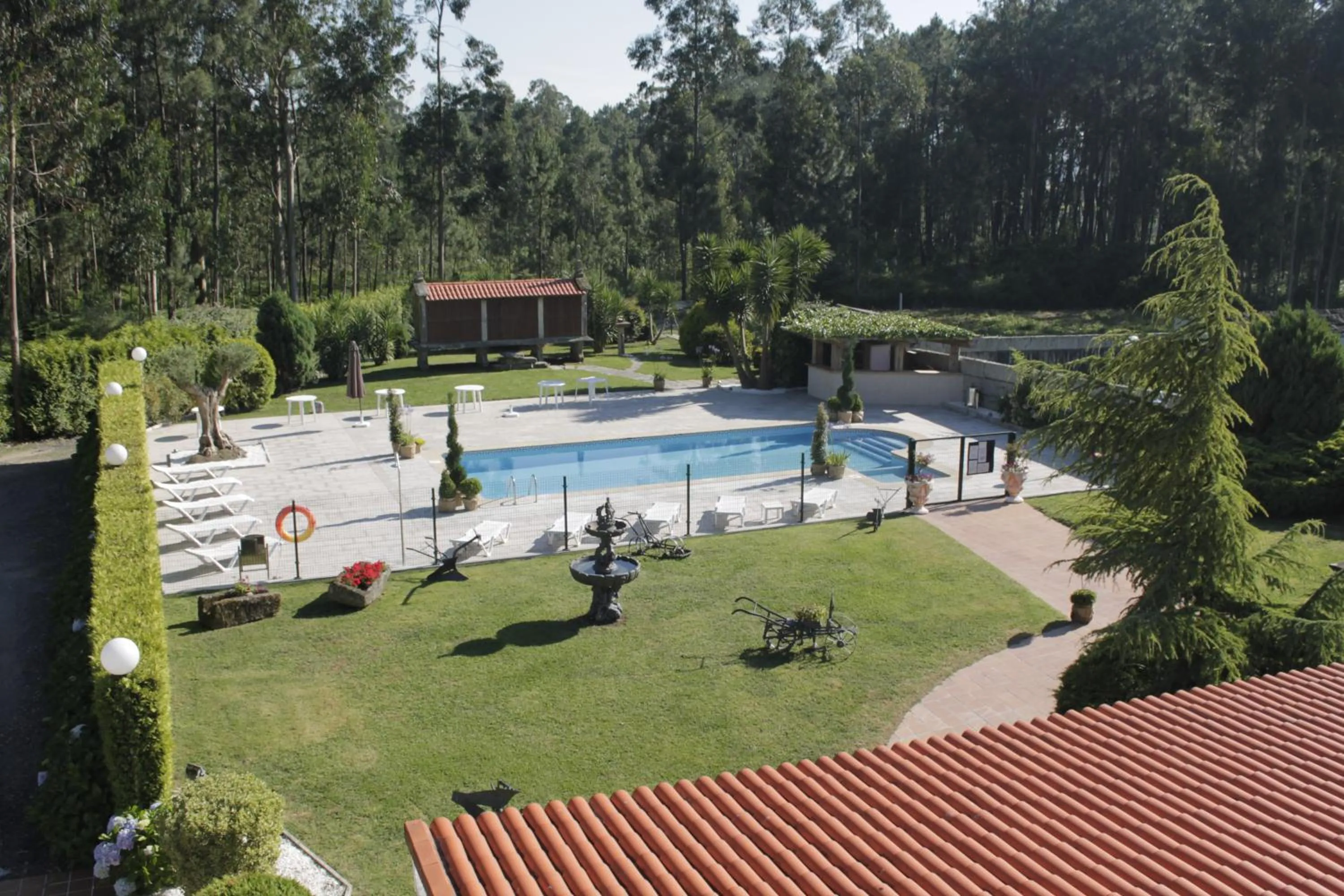 Garden view in Hotel San Carlo
