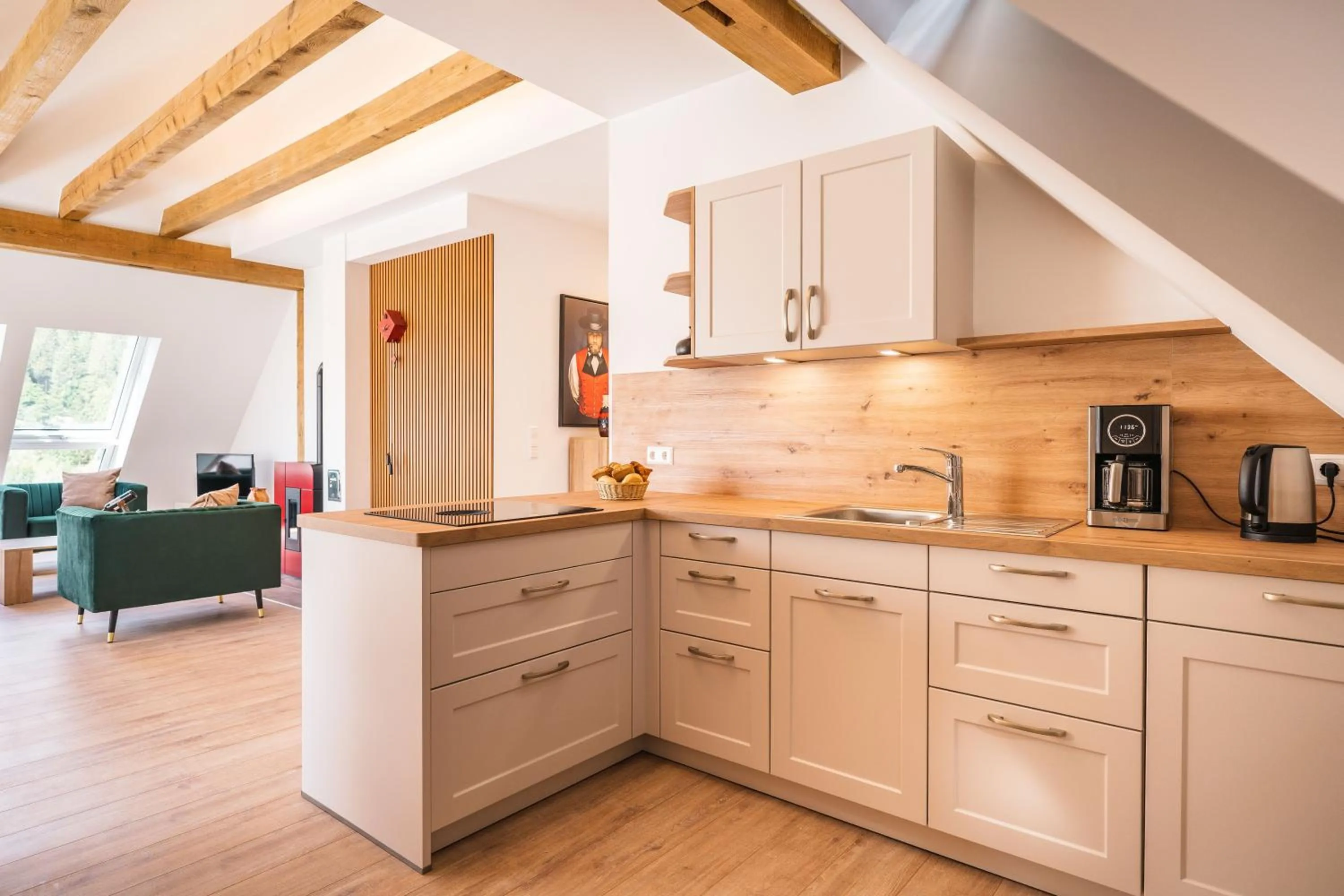 Kitchen or kitchenette in Hotel Großbach