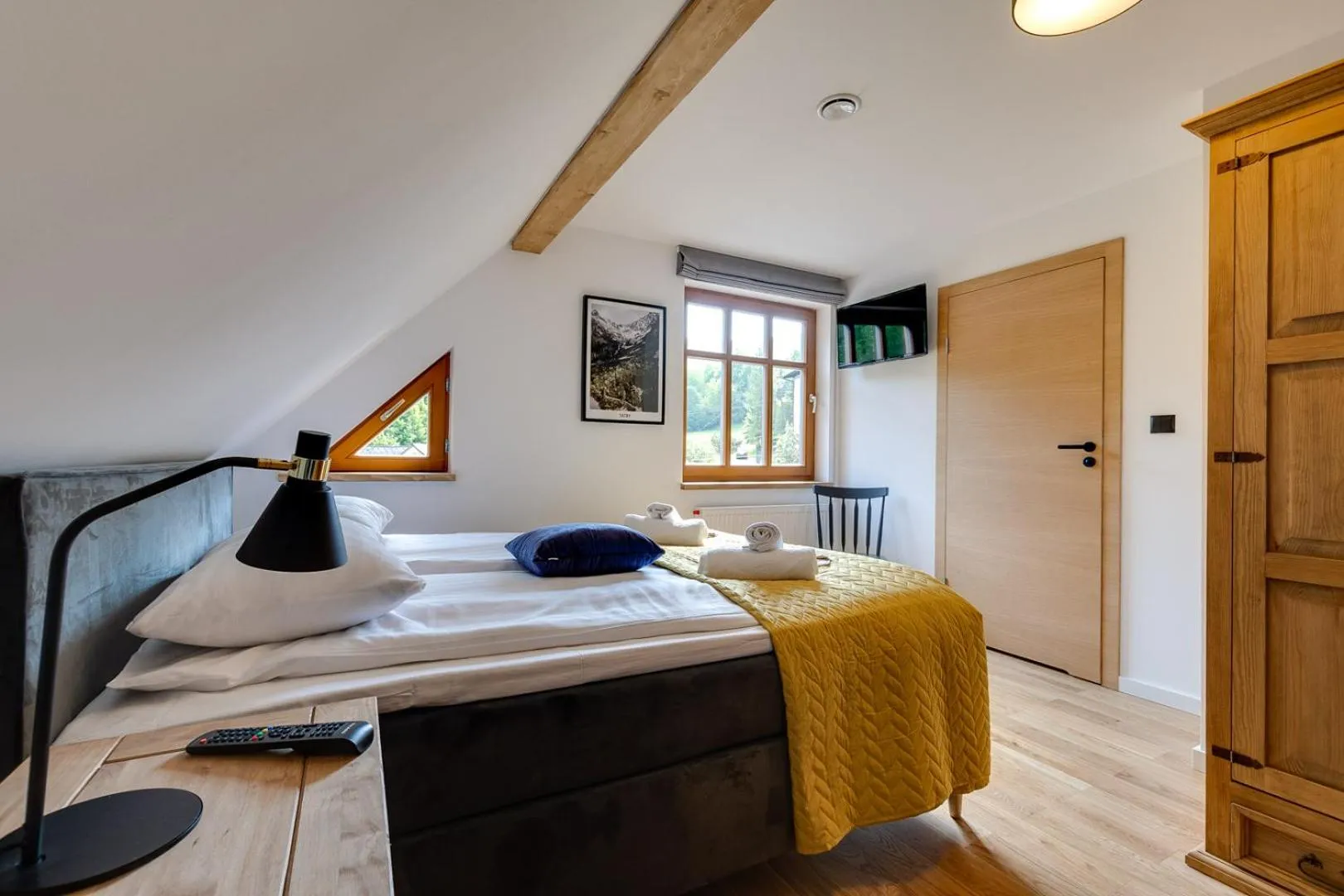 Bed in Biała Owieczka B&B Szczyrk