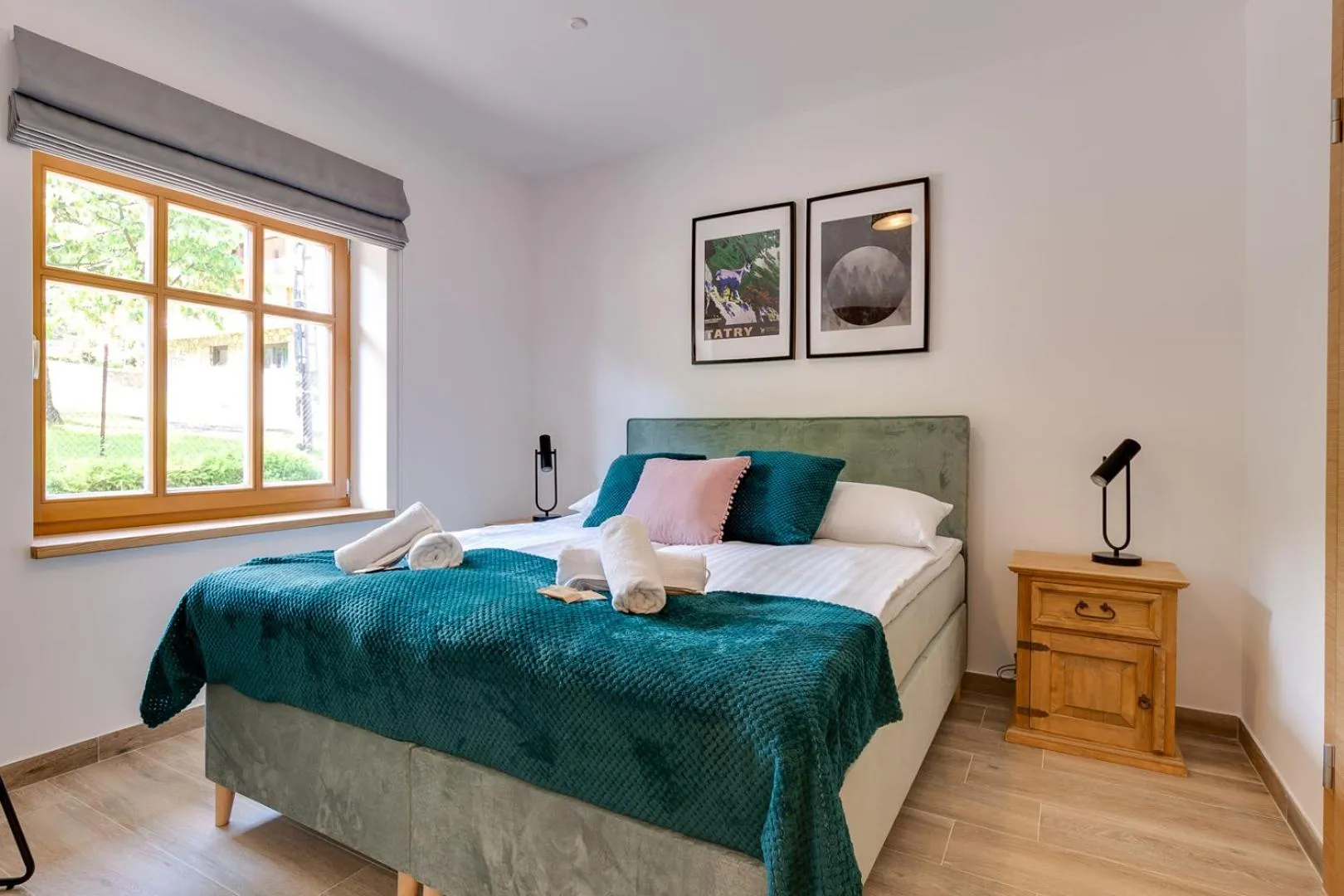 Bed in Biała Owieczka B&B Szczyrk