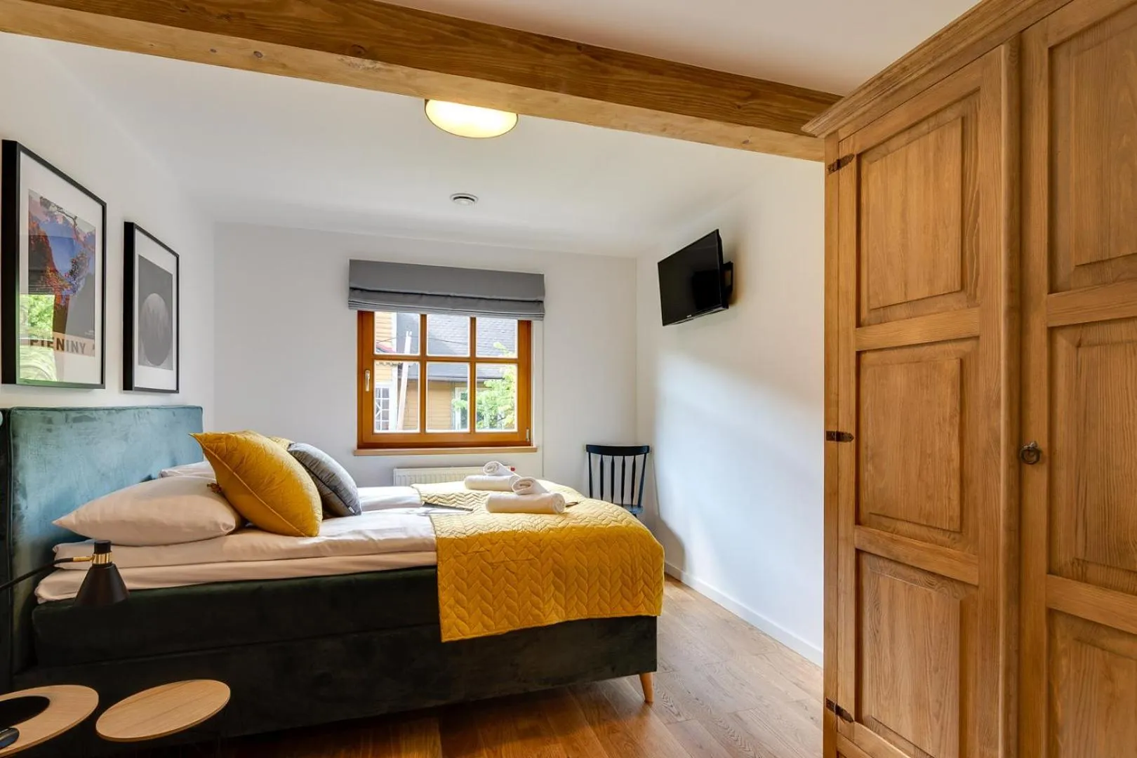 Bed in Biała Owieczka B&B Szczyrk