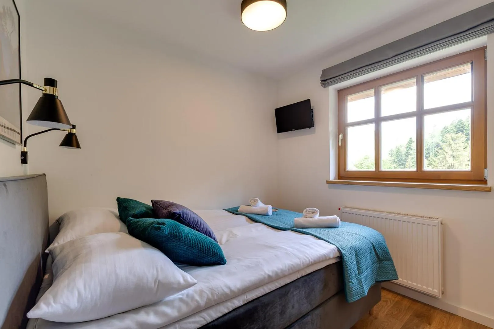 Bed in Biała Owieczka B&B Szczyrk