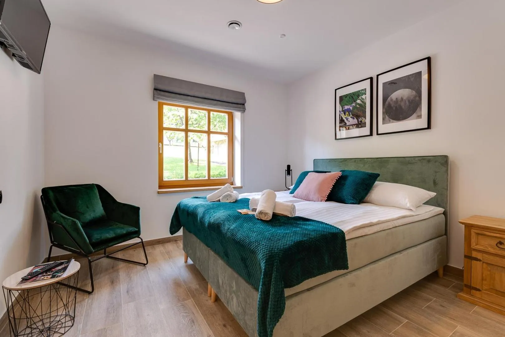 Bed in Biała Owieczka B&B Szczyrk