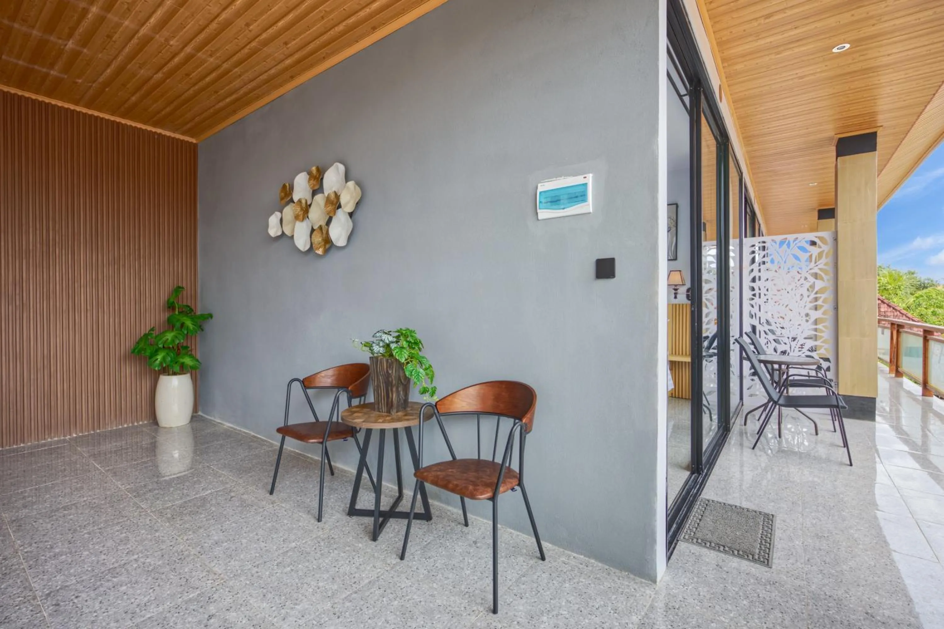 Seating area in JnJ Guest House