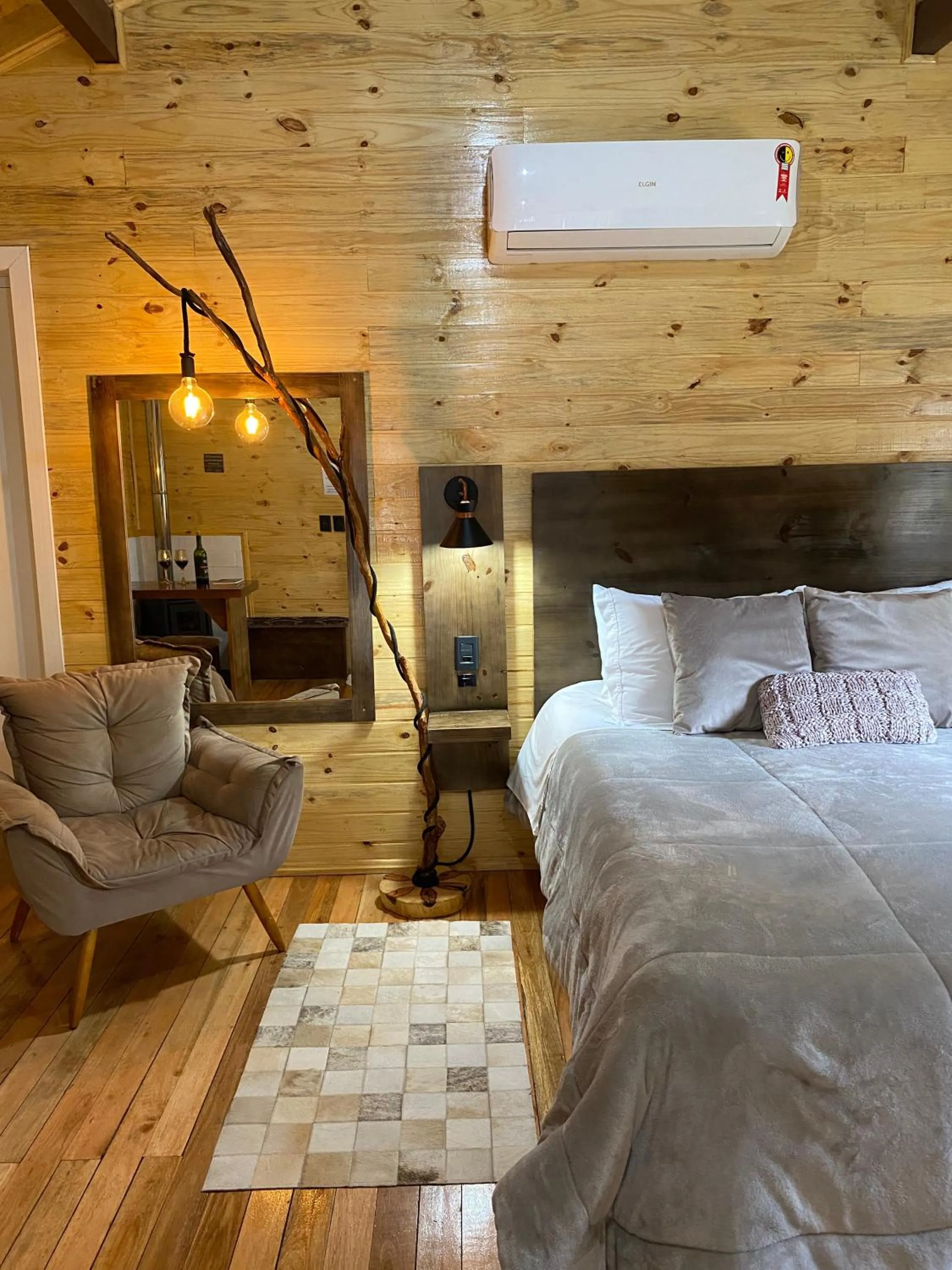 Bed in Pousada Cardoso