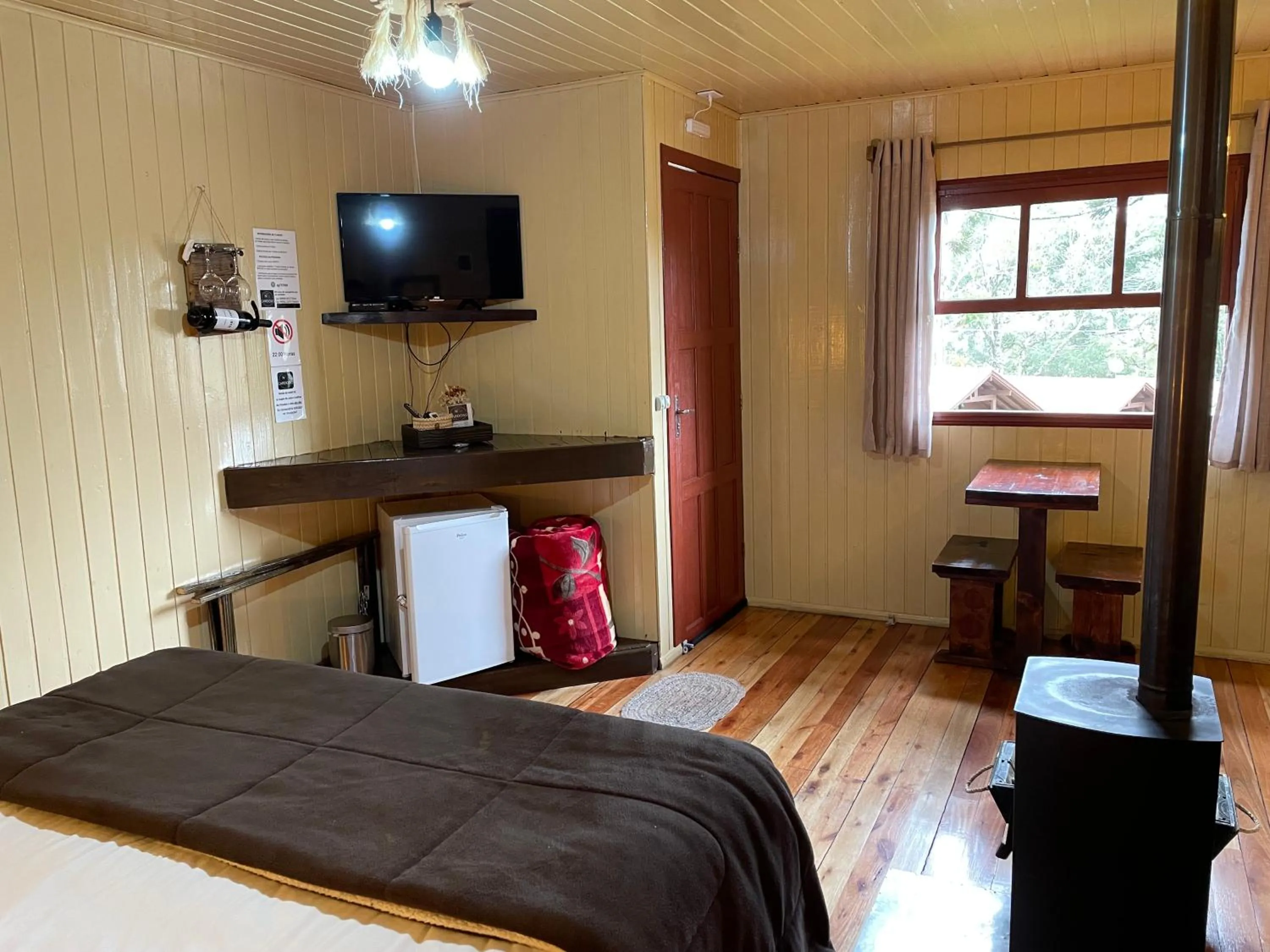 Bed in Pousada Cardoso