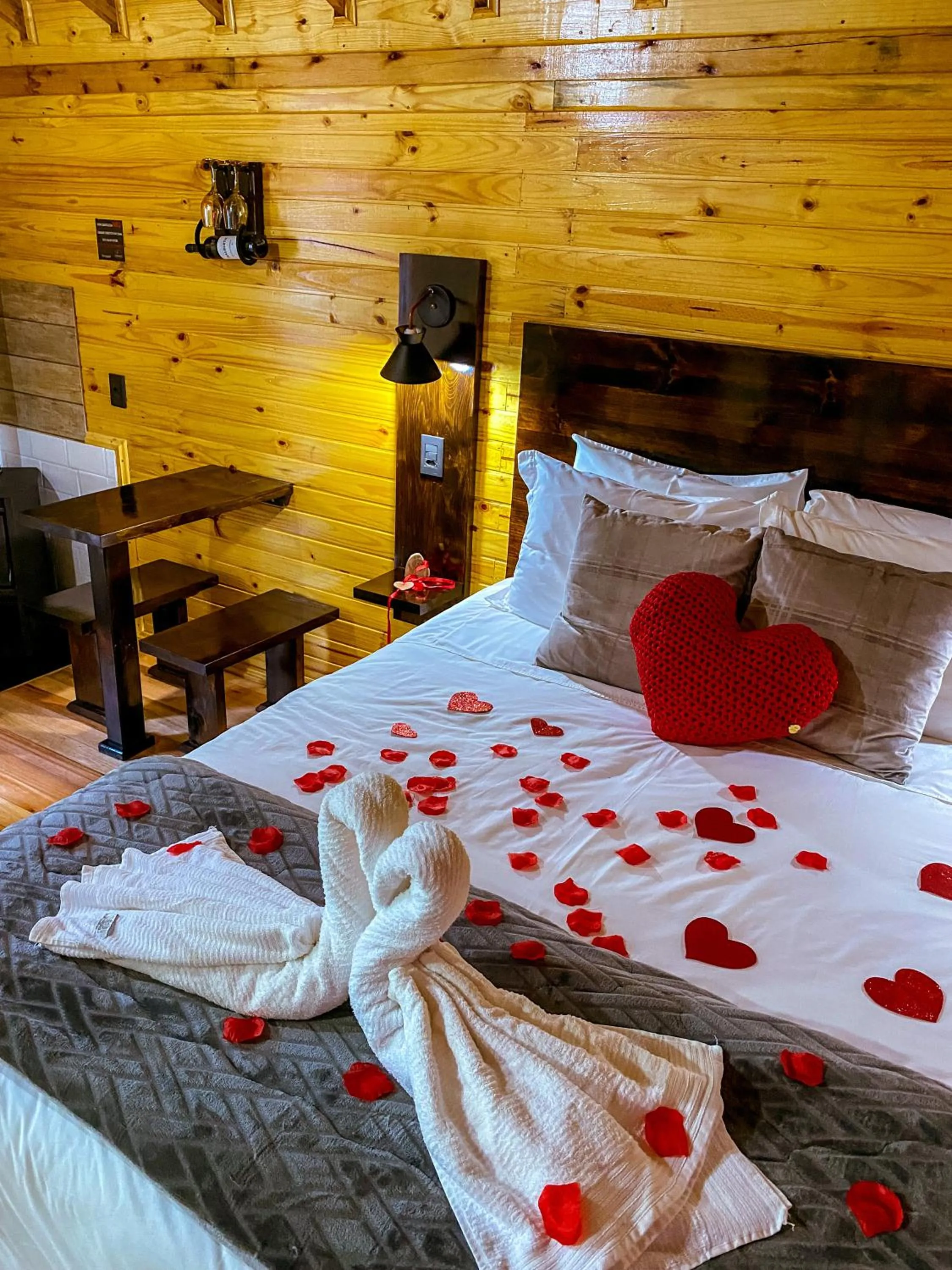 Bed in Pousada Cardoso