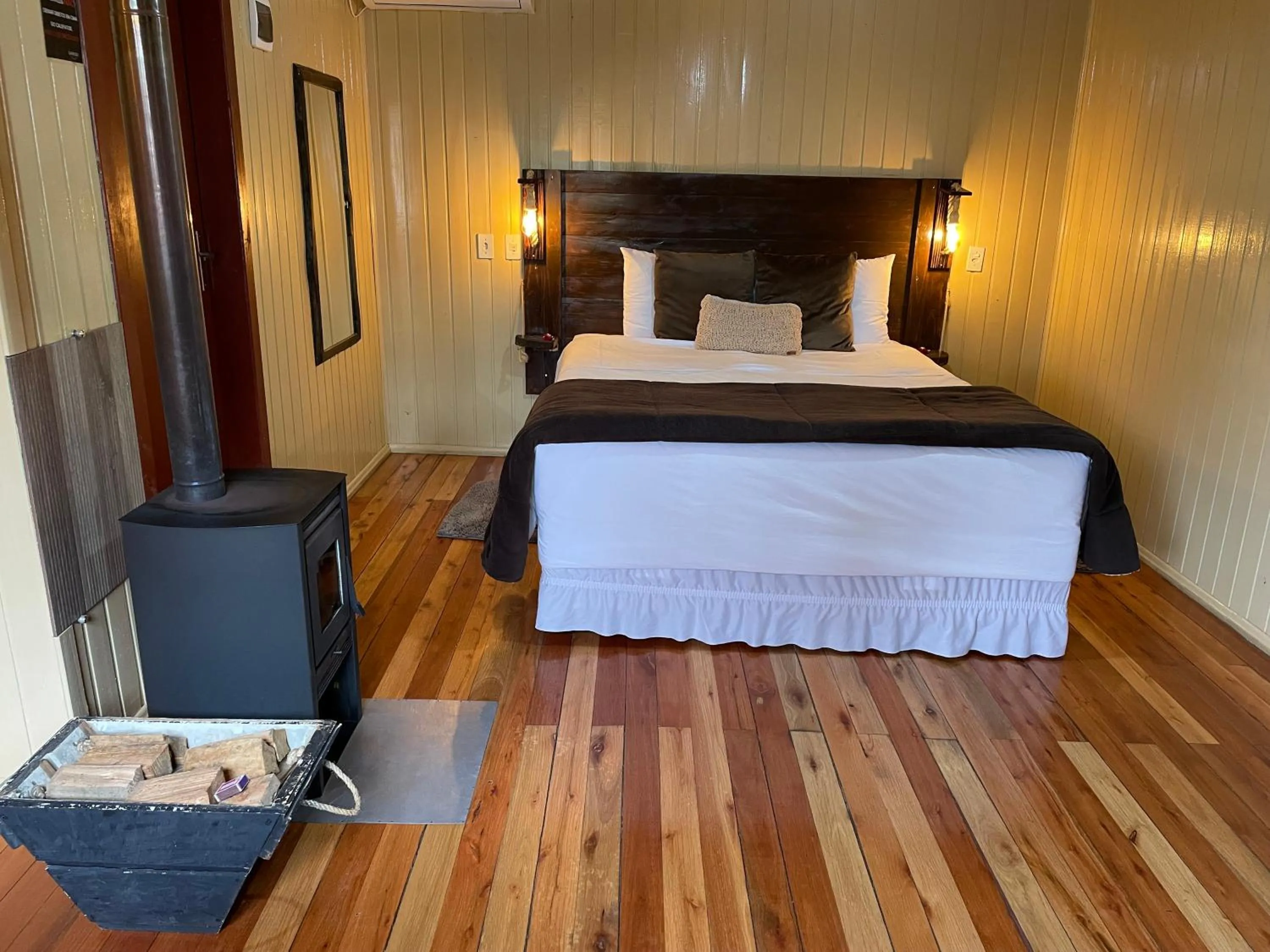 Bed in Pousada Cardoso