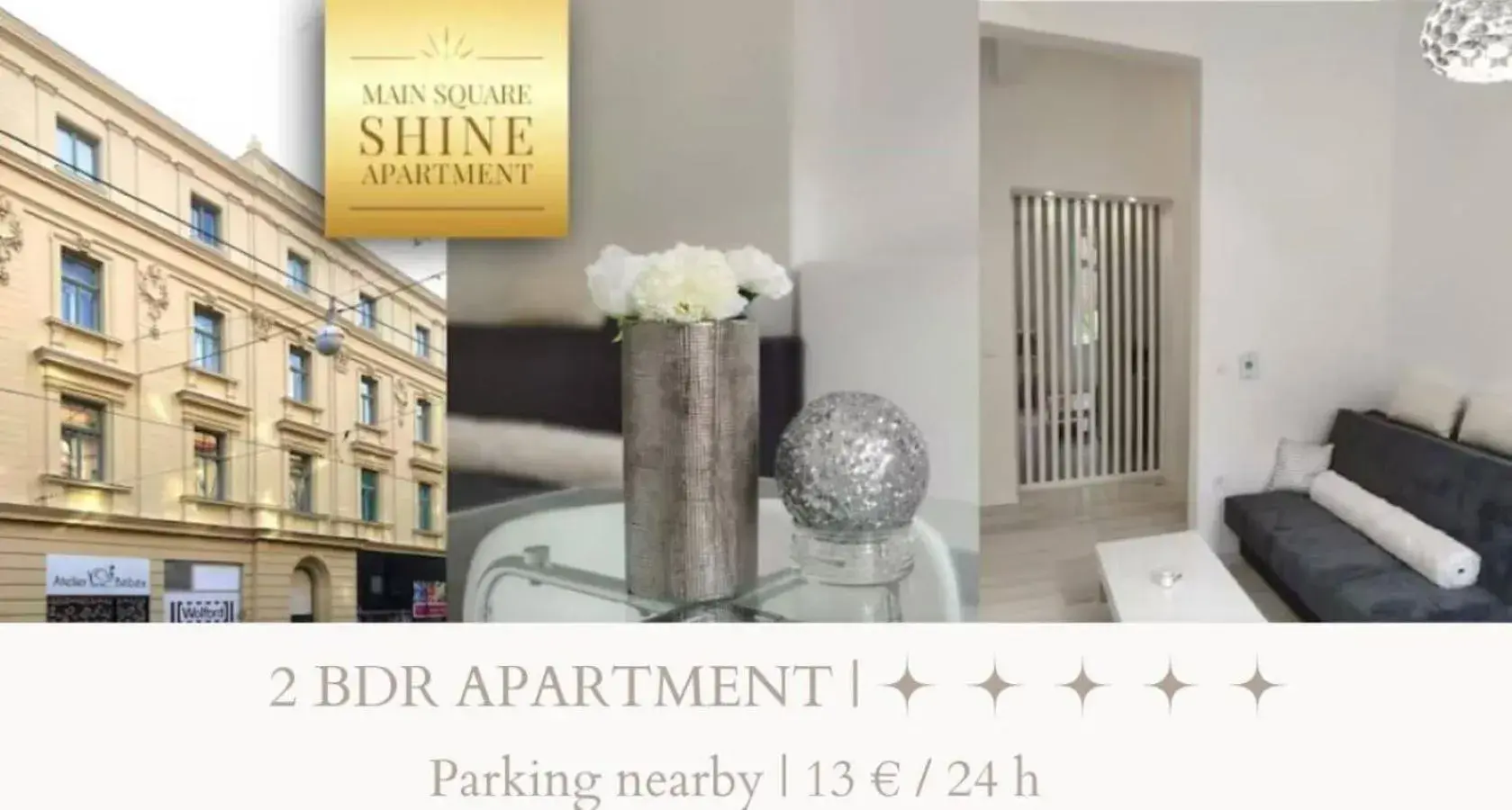Luxurios and historic apartment "Shine" - right on the Main Square Luxurios and historic apartment "Shine" - right on the Main Square