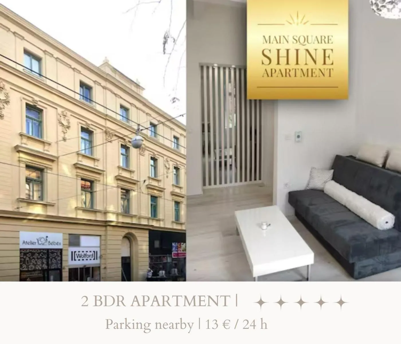 Luxurios and historic apartment "Shine" - right on the Main Square