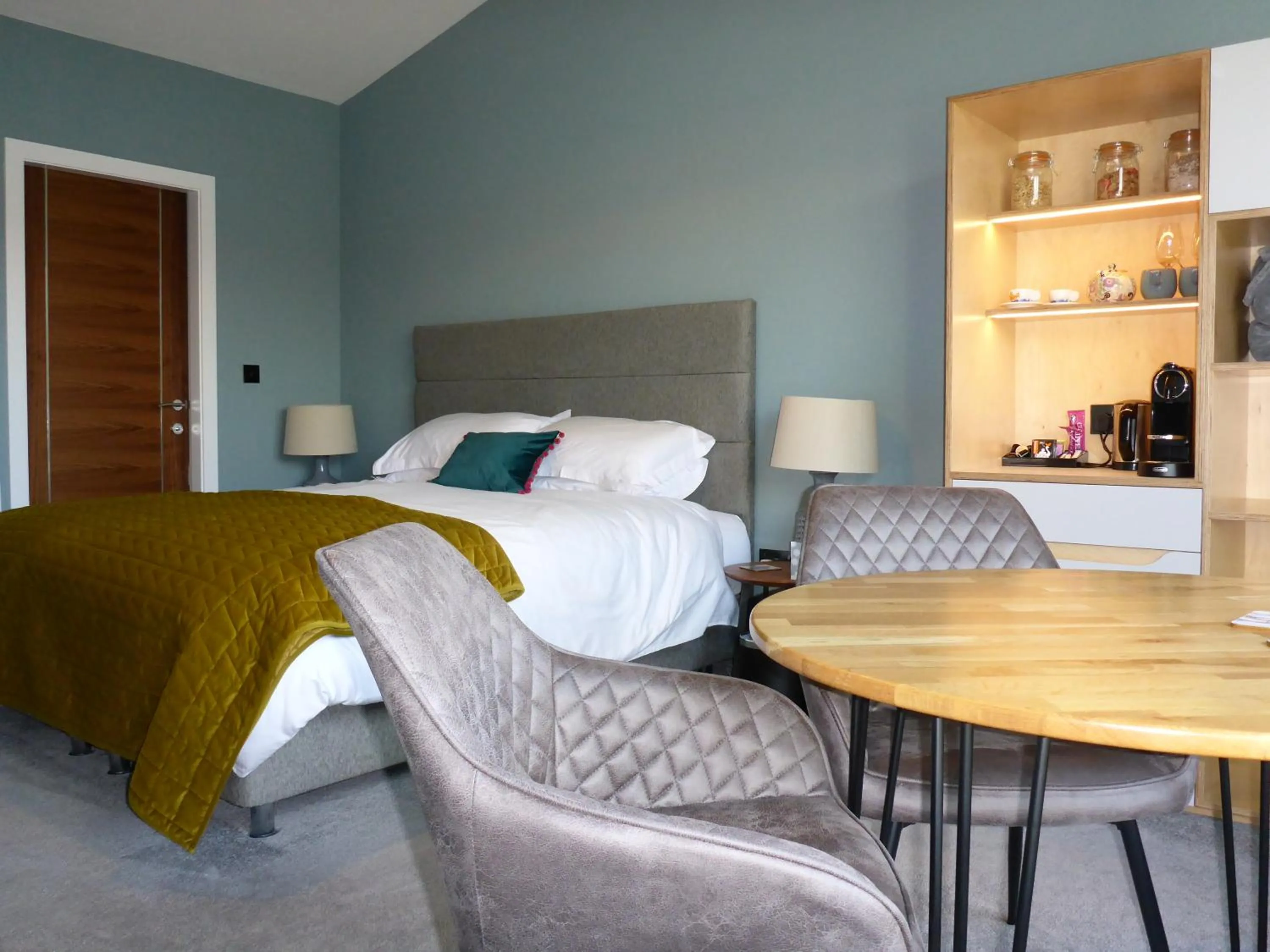 Bed in Stones Luxury B&B with hot tub and self-contained rooms