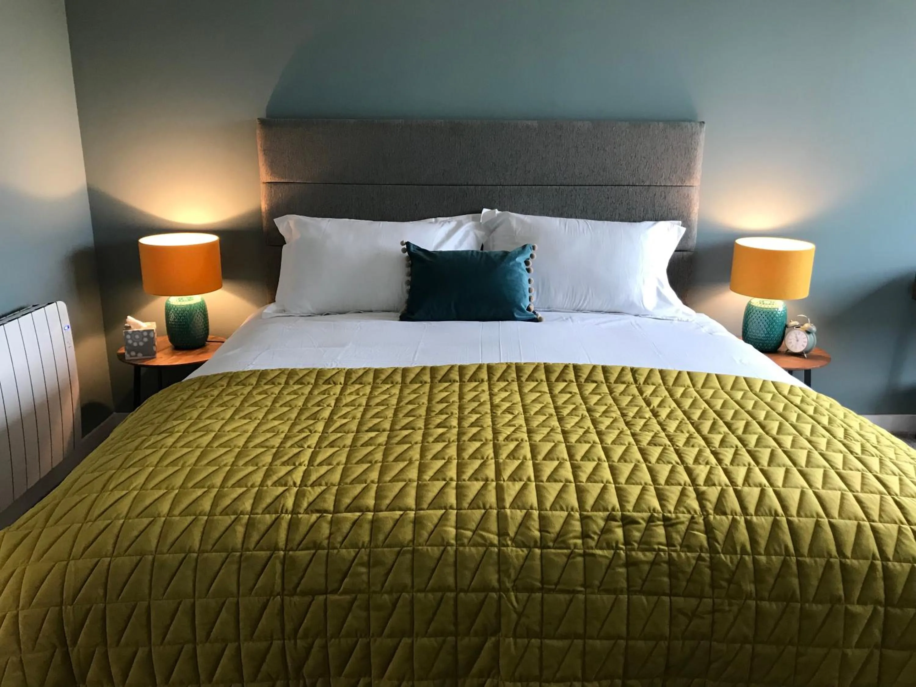 Bed in Stones Luxury B&B with hot tub and self-contained rooms